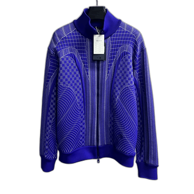 Louis Vuitton Louis Vuitton Blue Striped Logo Pattern Jacket Size US XL / EU 56 / 4 - 1 Thumbnail