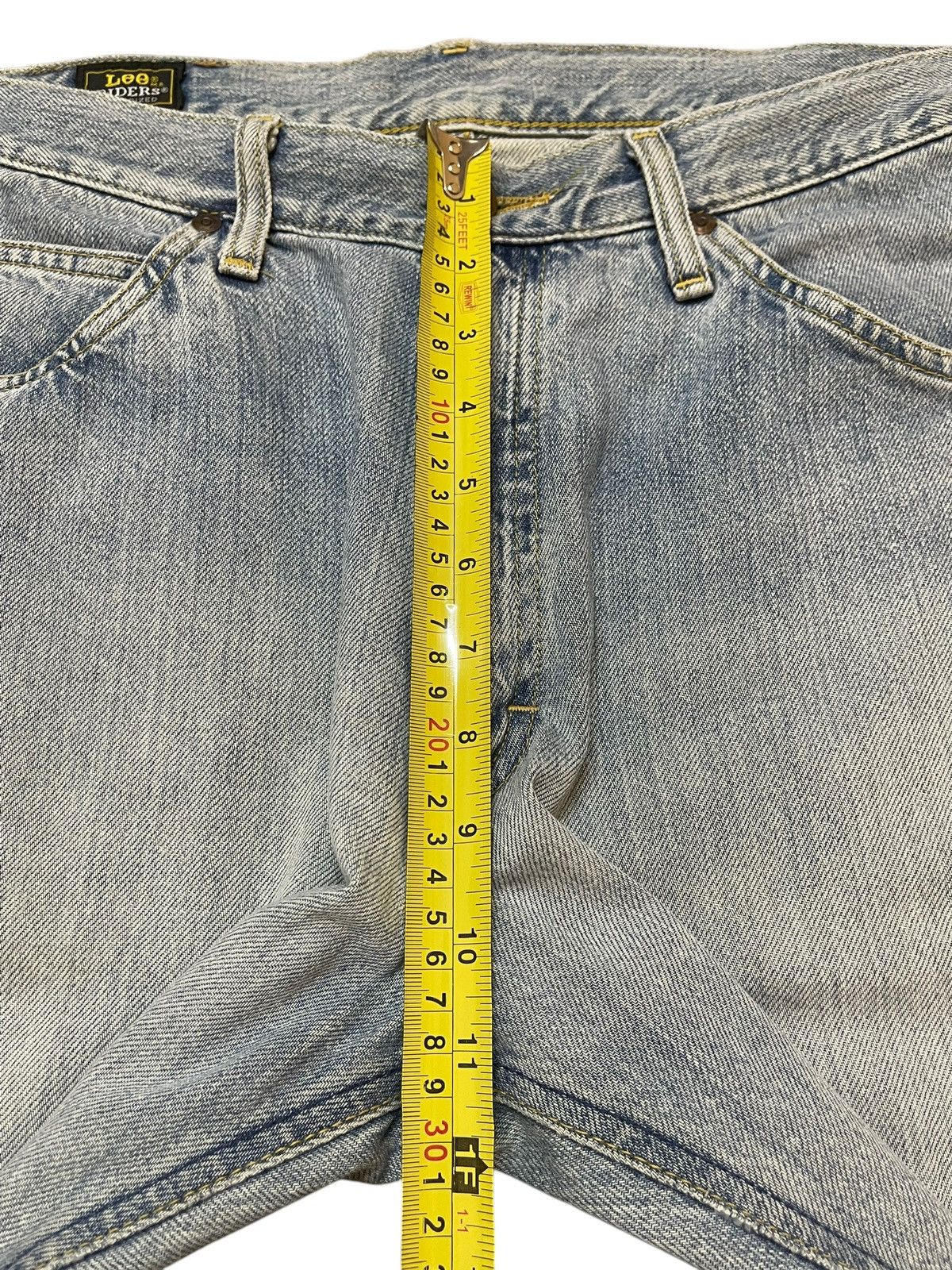 Lee Vintage 90s Lee Riders Faded Wash Distressed Wide Leg Baggy Size US 31 - 17 Thumbnail