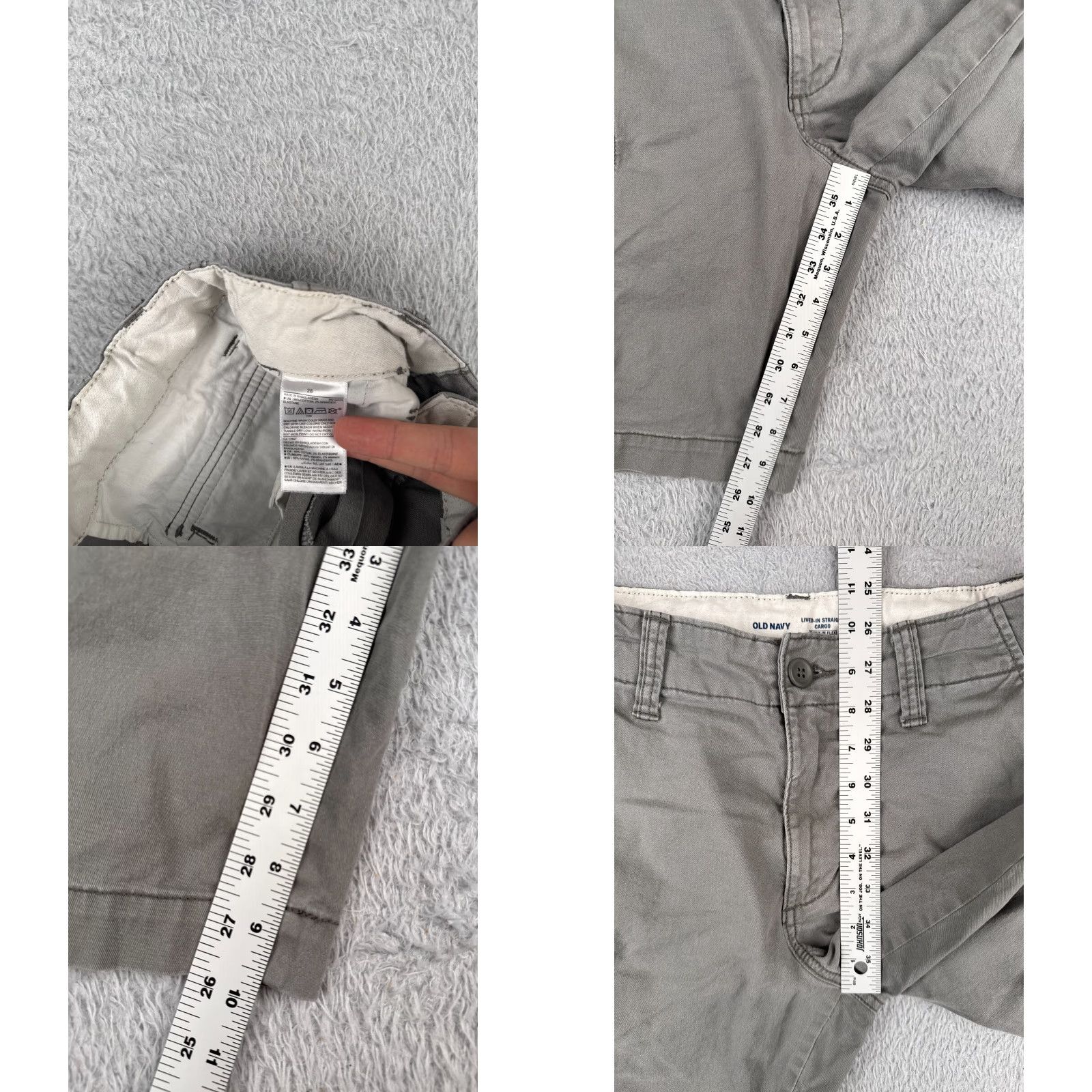 Dockers Dockers Shorts Men 28 Gray Lived In Straight Cargo Built In Flex Cotton 28x10 Size US 28 / EU 44 - 8 Thumbnail