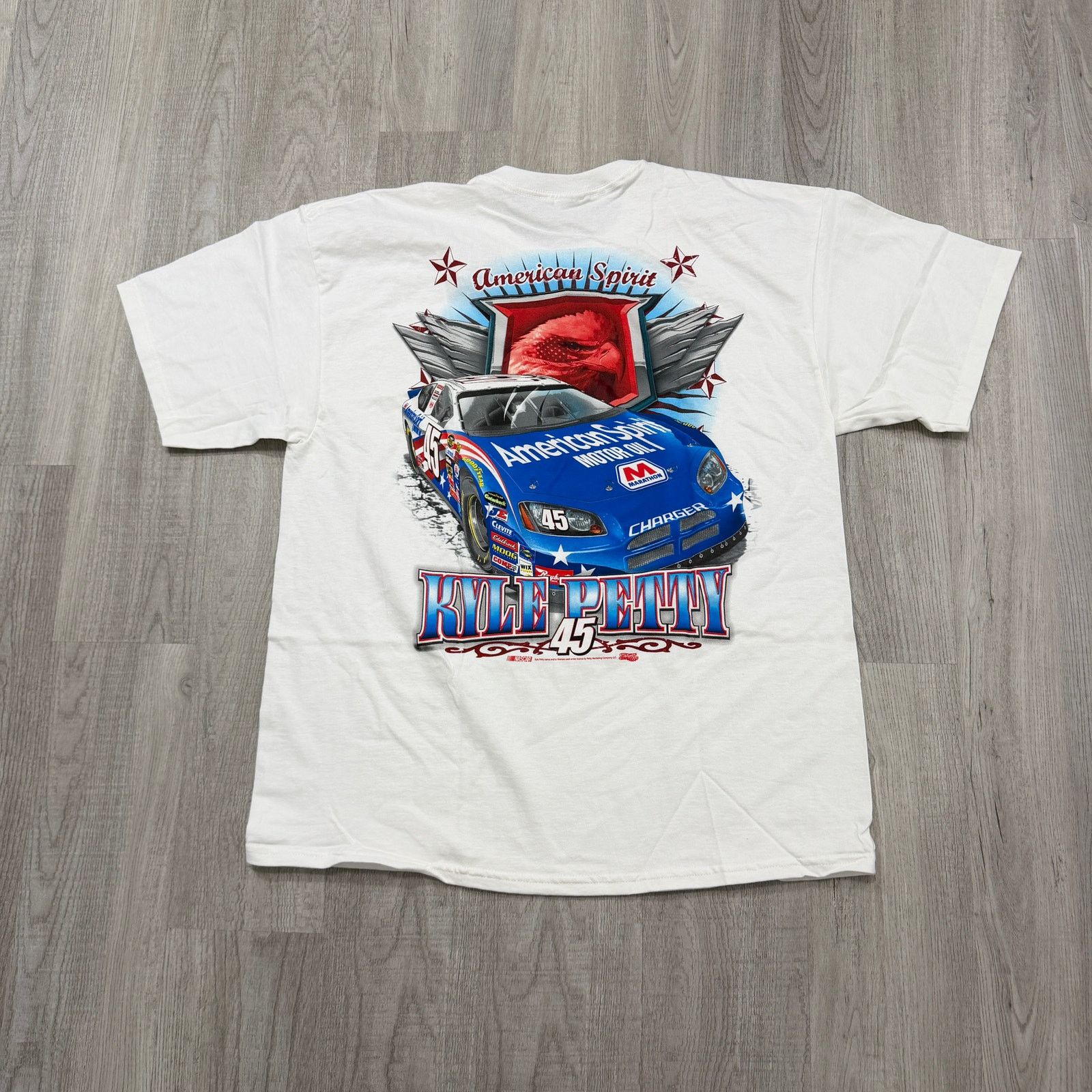 Vintage Vintage Kyle Petty Nascar Racing Shirt Extra Large White AOP Size US XL / EU 56 / 4 - 1 Thumbnail