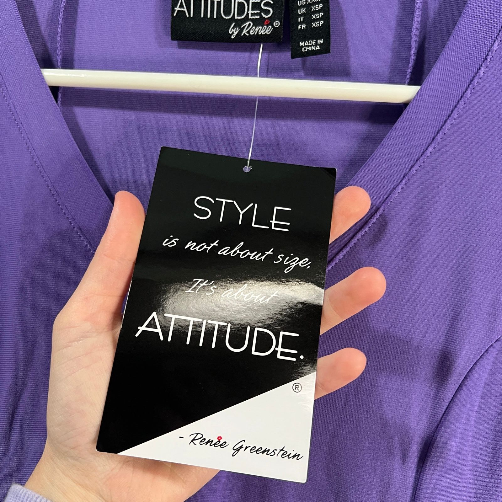 Other Attitudes by Renee Petite Como Jersey 3/4 Sleeve Size XXS / US 00 / IT 34 - 7 Thumbnail