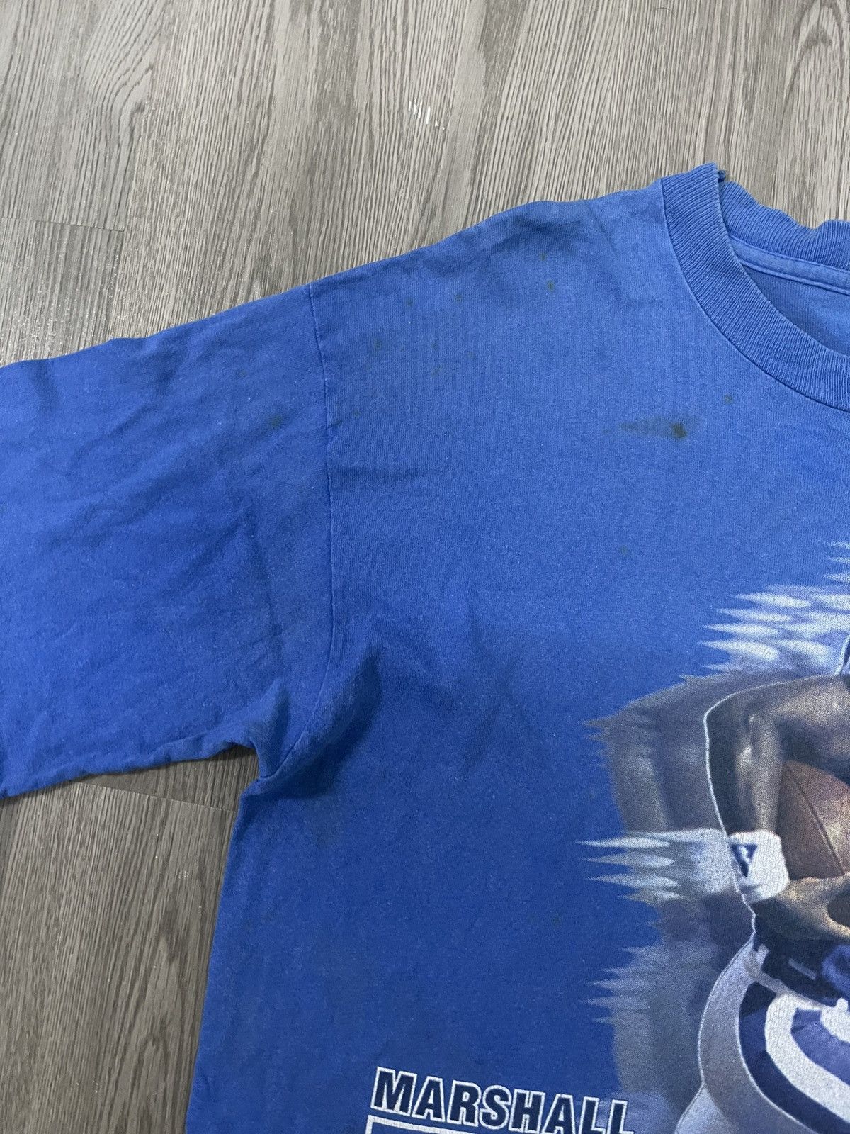NFL × Salem Sportswear × Vintage 90s Marshall Faulk NFL player shirt Size US L / EU 52-54 / 3 - 7 Thumbnail