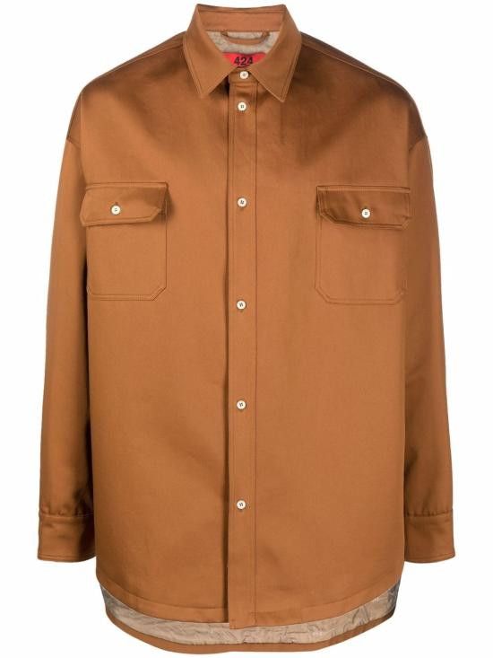 424 424 Men Long Tops 31424E06F 21651325 Brown Size US S / EU 44-46 / 1 - 1 Thumbnail