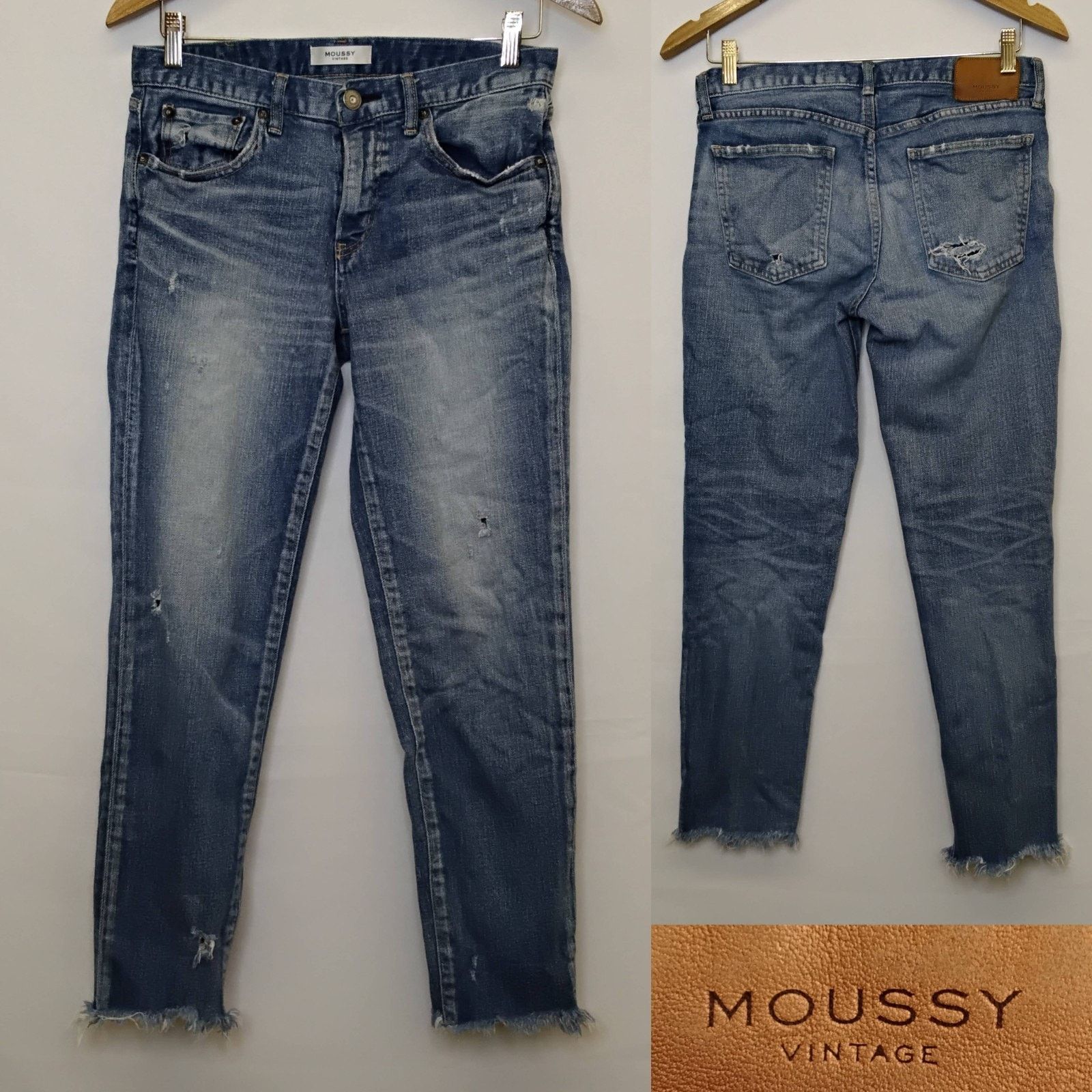 MOUSSY Moussy Vintage Jeans Slim Women's 28" x 27" Light Wash Japan Size 28" / US 6 / IT 42 - 1 Thumbnail