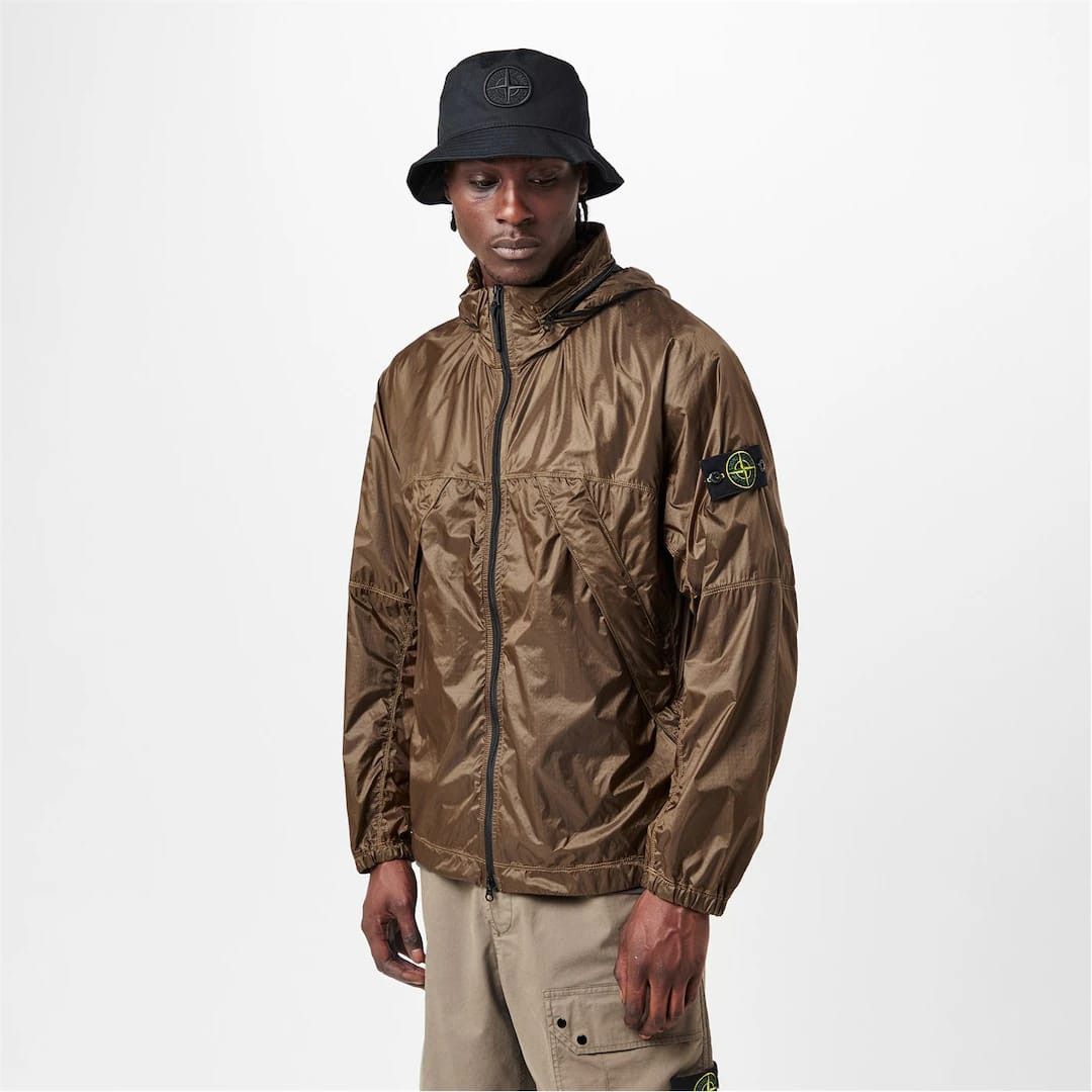 Stone Island o1g2r1mq0526 Water Resistant Rain Anorak Jacket in Green Size US L / EU 52-54 / 3 - 3 Thumbnail