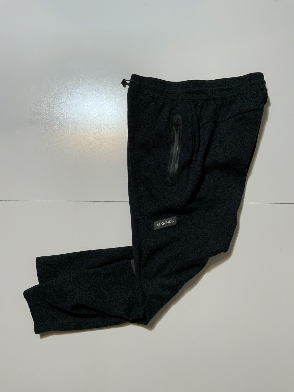 Other Legends Black Performance Tech Gym Tapered Track Pants Size US 30 / EU 46 - 2 Thumbnail