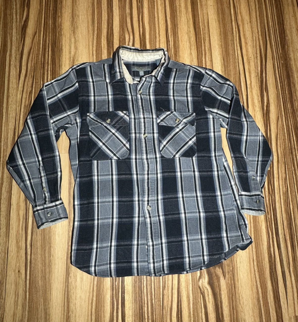 Other Men's shades of gray Thick Flannel Shirt Size US L / EU 52-54 / 3 - 1 Thumbnail