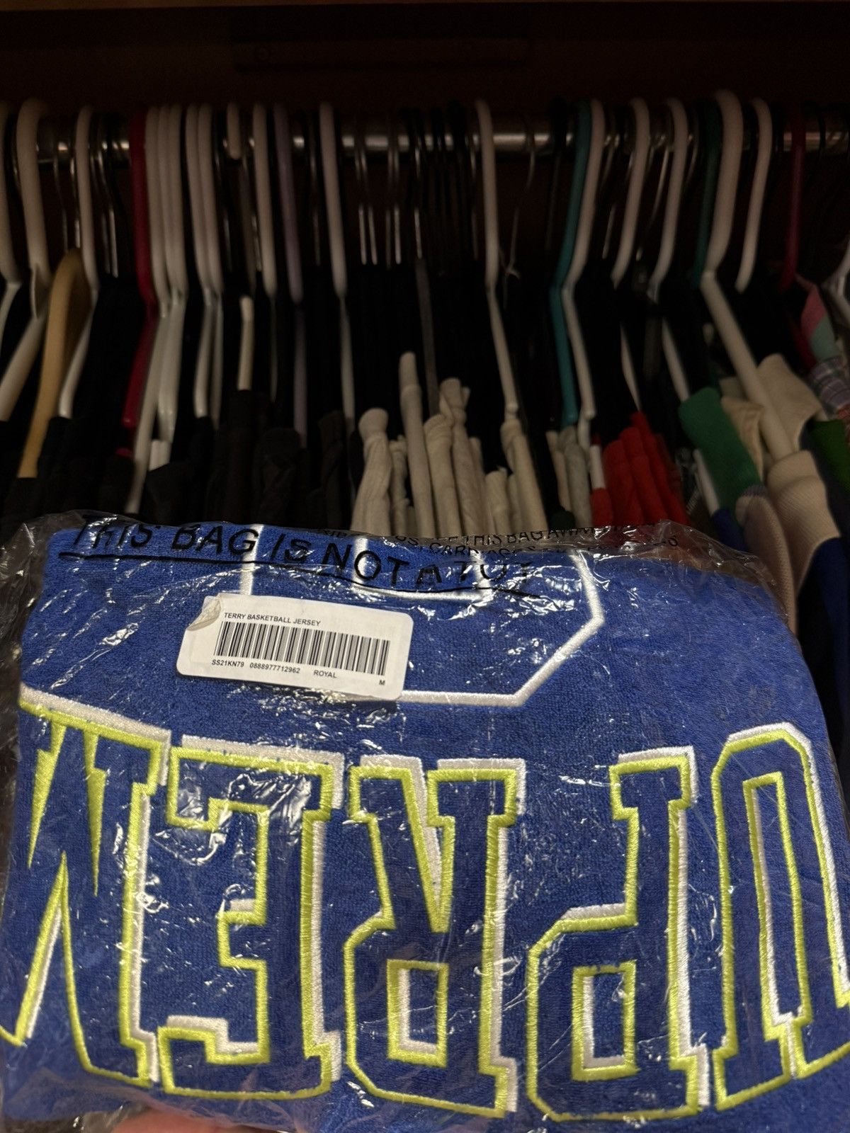 Supreme Supreme Terry Basketball Jersey SS21 Blue Size US M / EU 48-50 / 2 - 7 Thumbnail