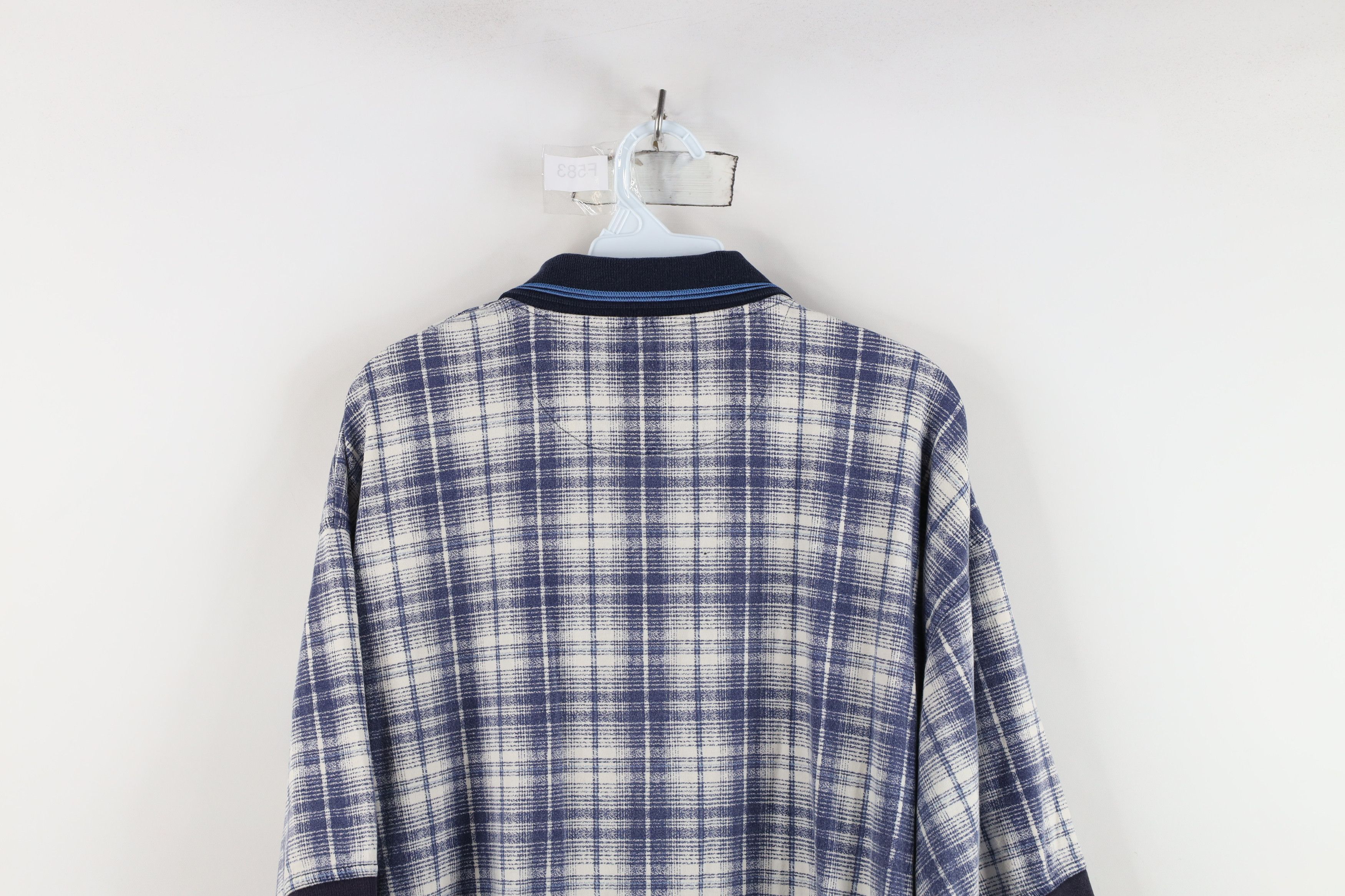 Vintage Vintage 90s Streetwear Fit Collared Golf Polo Shirt Plaid Size US XL / EU 56 / 4 - 11 Thumbnail
