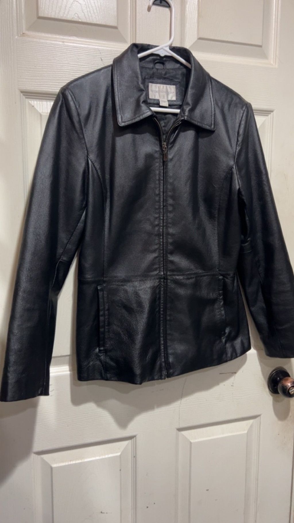 Worthington Women's Worthington Black Leather Jacket M Size M / US 6-8 / IT 42-44 - 3 Thumbnail