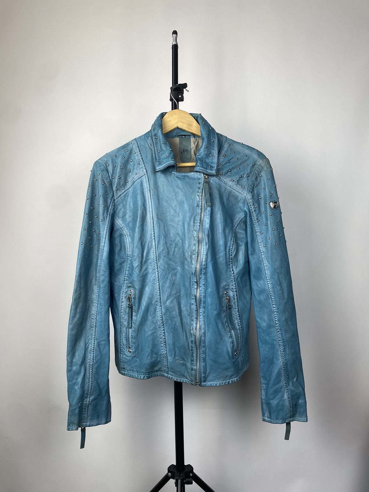 Vintage Gipsy Japanese Leather Jacket Motorcycle Racing