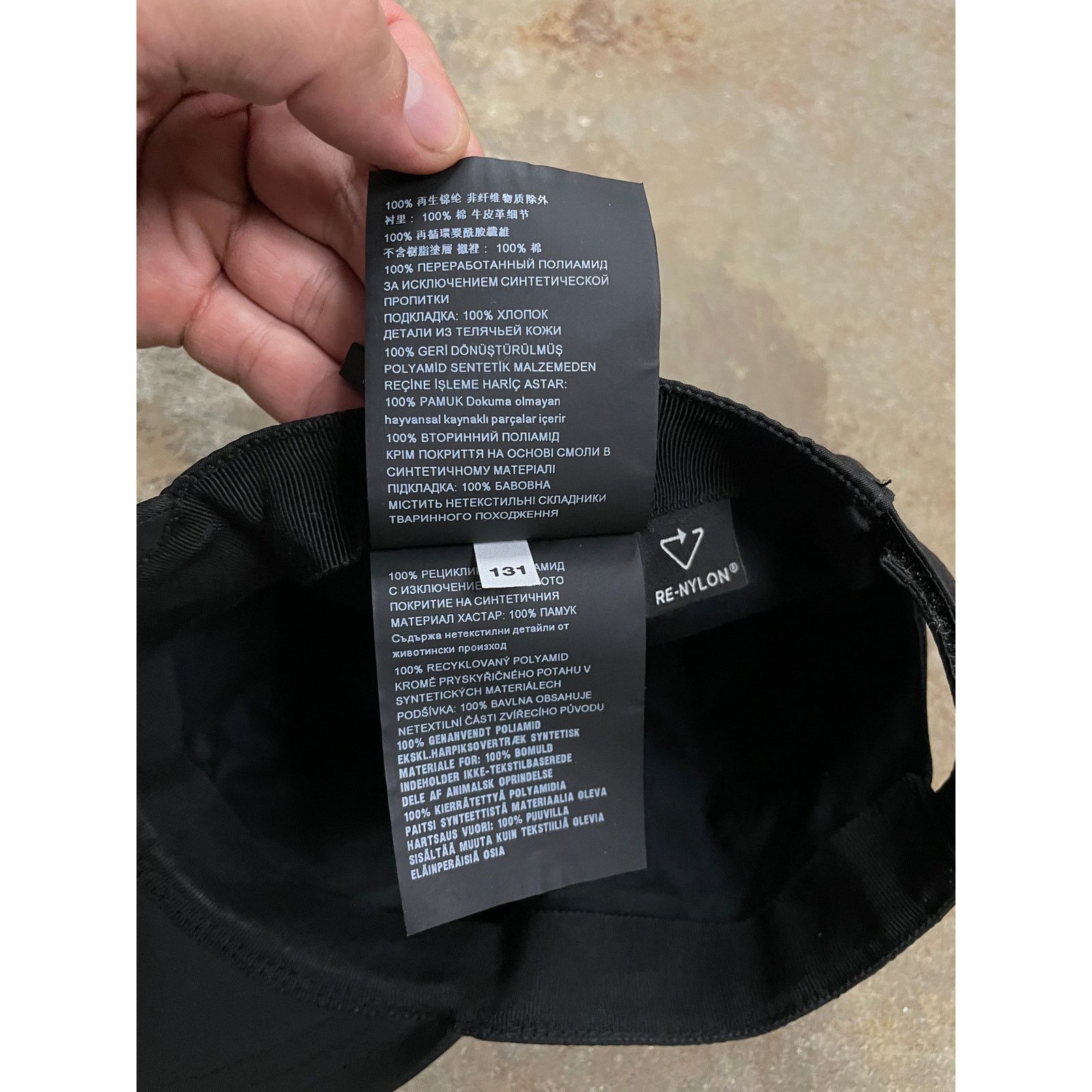 Prada Prada Nylon Cap Black Used Large Size ONE SIZE - 7 Thumbnail