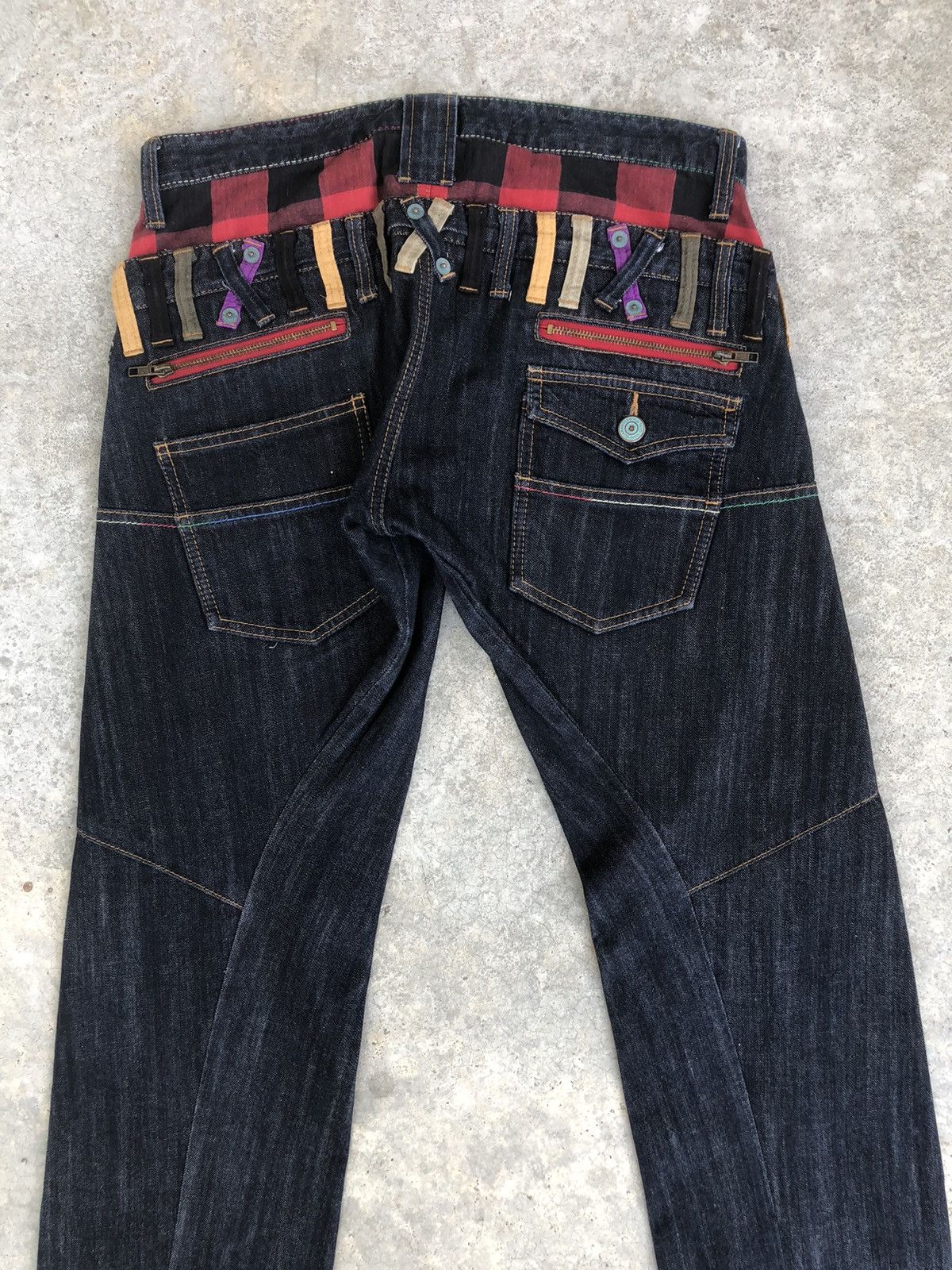 Japanese Brand Japanese Theoria Double Waist Distressed Jeans Size US 32 / EU 48 - 8 Thumbnail