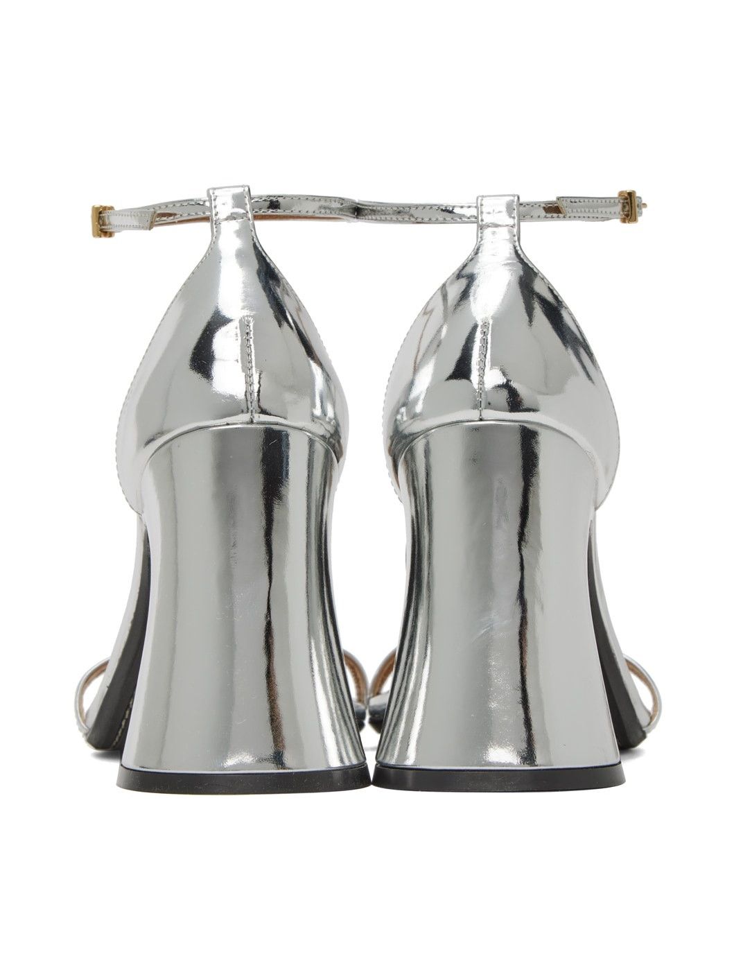 Marni o1y1025 Leather Ankle Strap Sandals in Silver Size US 9 / IT 39 - 4 Thumbnail