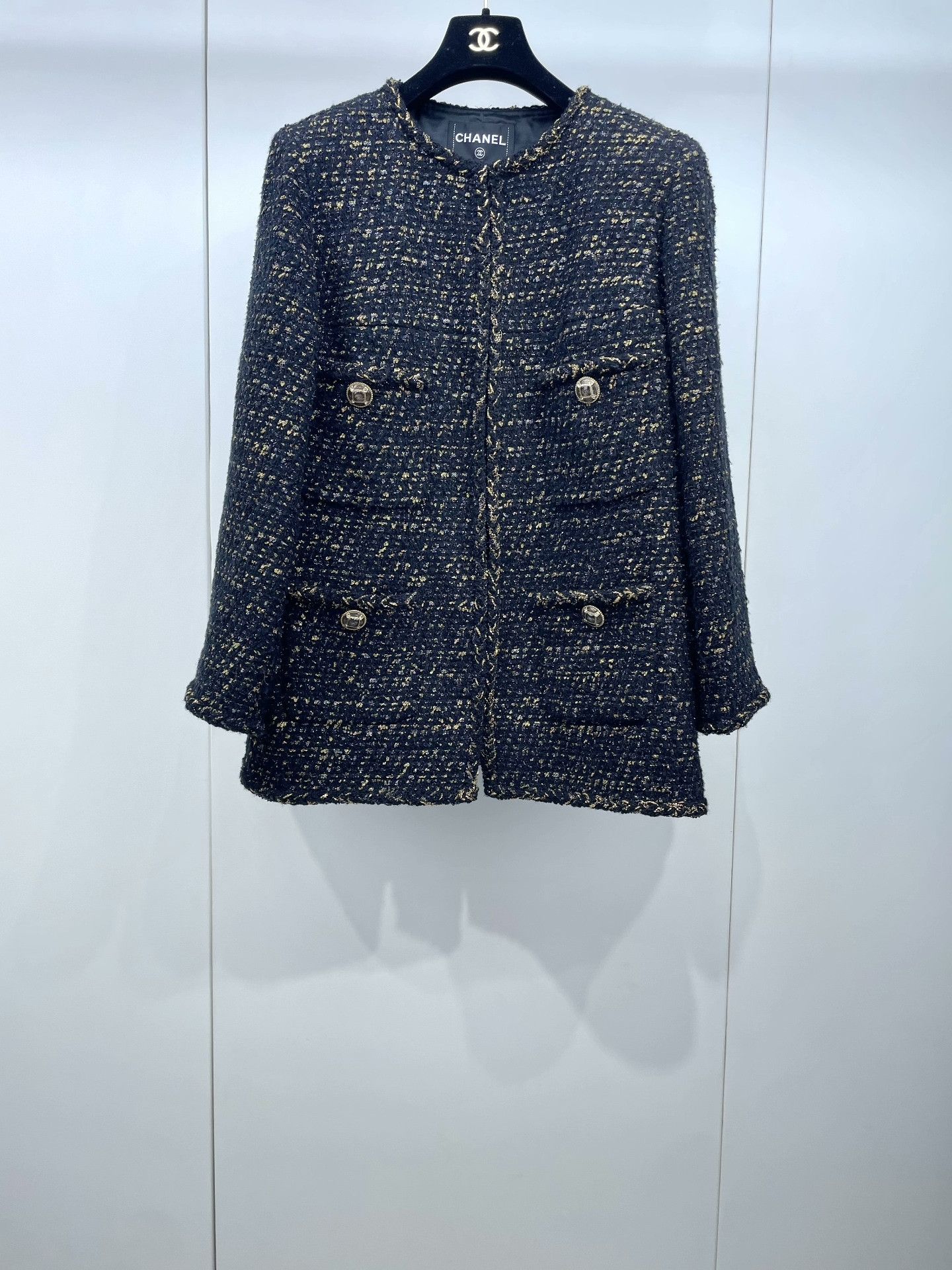 Chanel Chanel Egypt Series Black Gold Oversized Coat Size S / US 4 / IT 40 - 1 Thumbnail