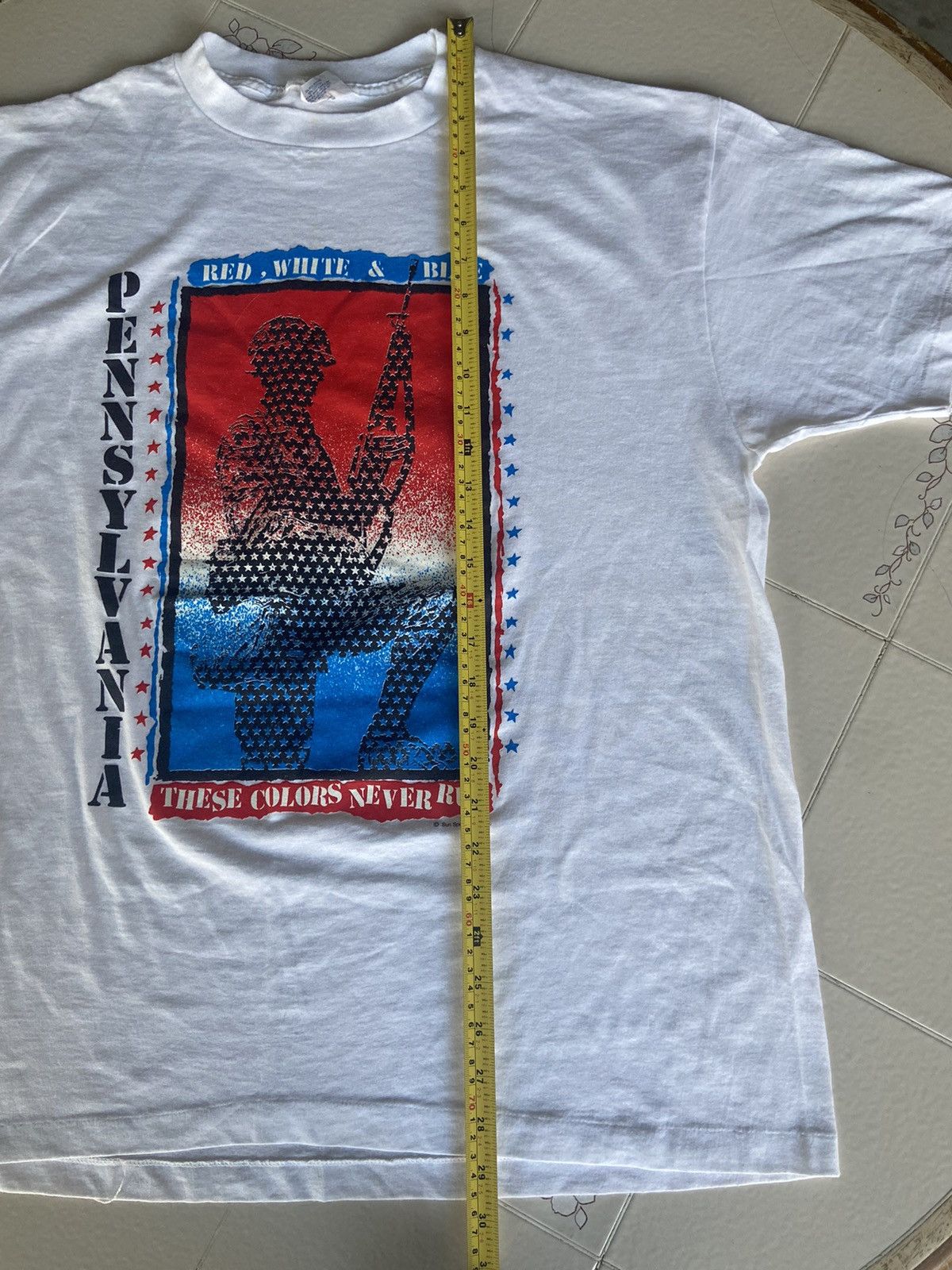 Vintage Vintage Pennsylvania Sun Sportswear military themed tee Size US XL / EU 56 / 4 - 3 Thumbnail