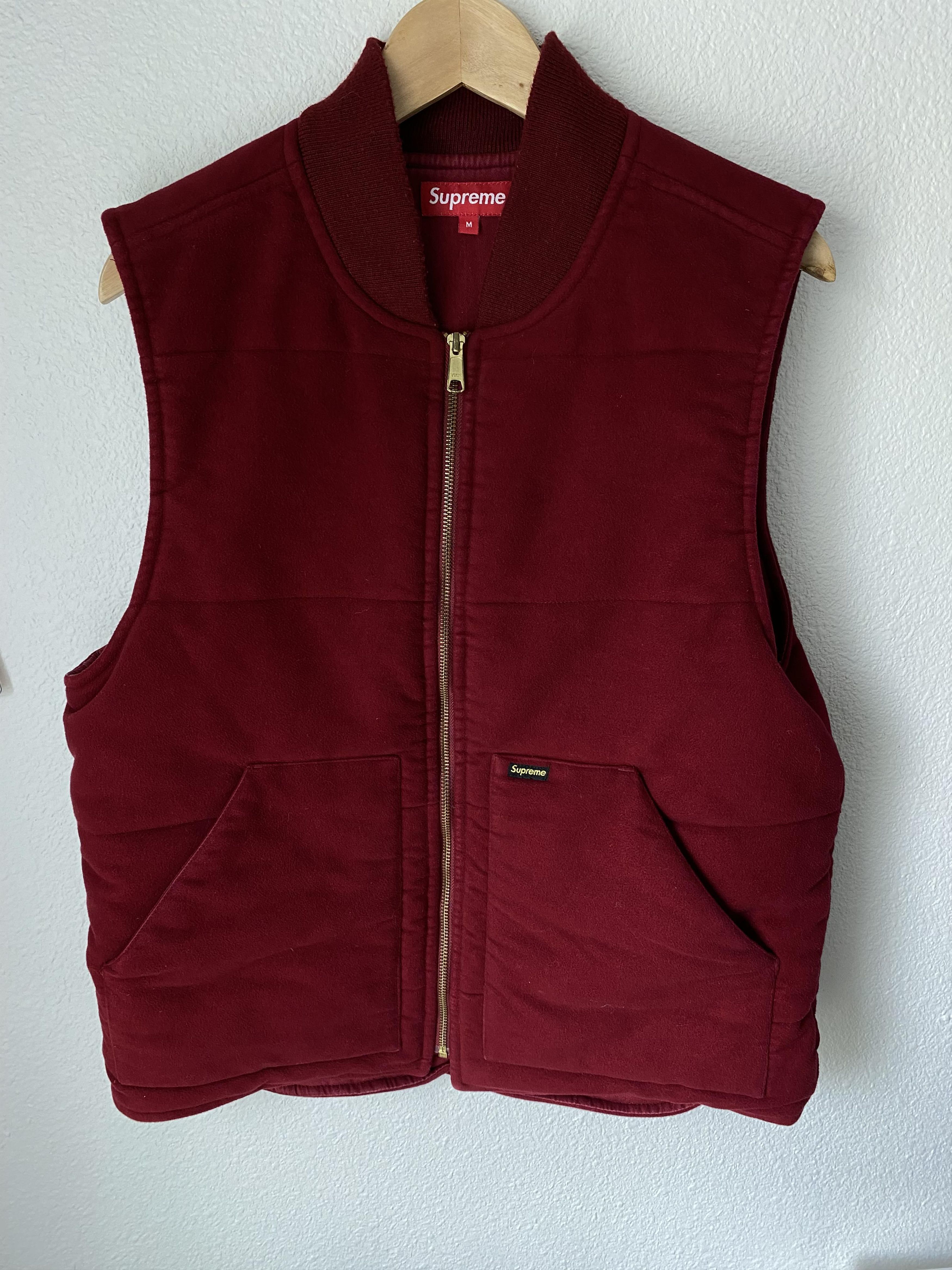 Supreme Supreme Moleskin Vest in Red F/W 2012 Size Medium Size US M / EU 48-50 / 2 - 1 Thumbnail