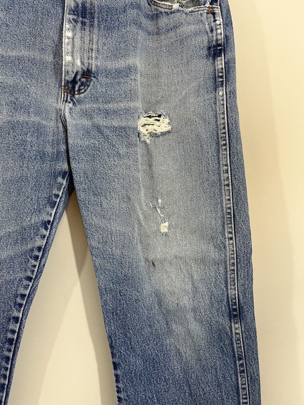 Vintage Sun Faded Thrashed Perfect Wash Distressed Jeans Size US 32 / EU 48 - 8 Thumbnail