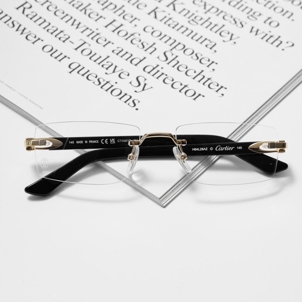 Cartier CARTIER CT0581O 001 GLASSES Size ONE SIZE - 5 Thumbnail
