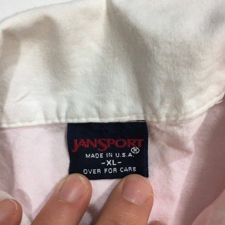 Jansport Vtg Jansport Pastel PINK Blue University of Connecticut Polo Size US XL / EU 56 / 4 - 4 Thumbnail
