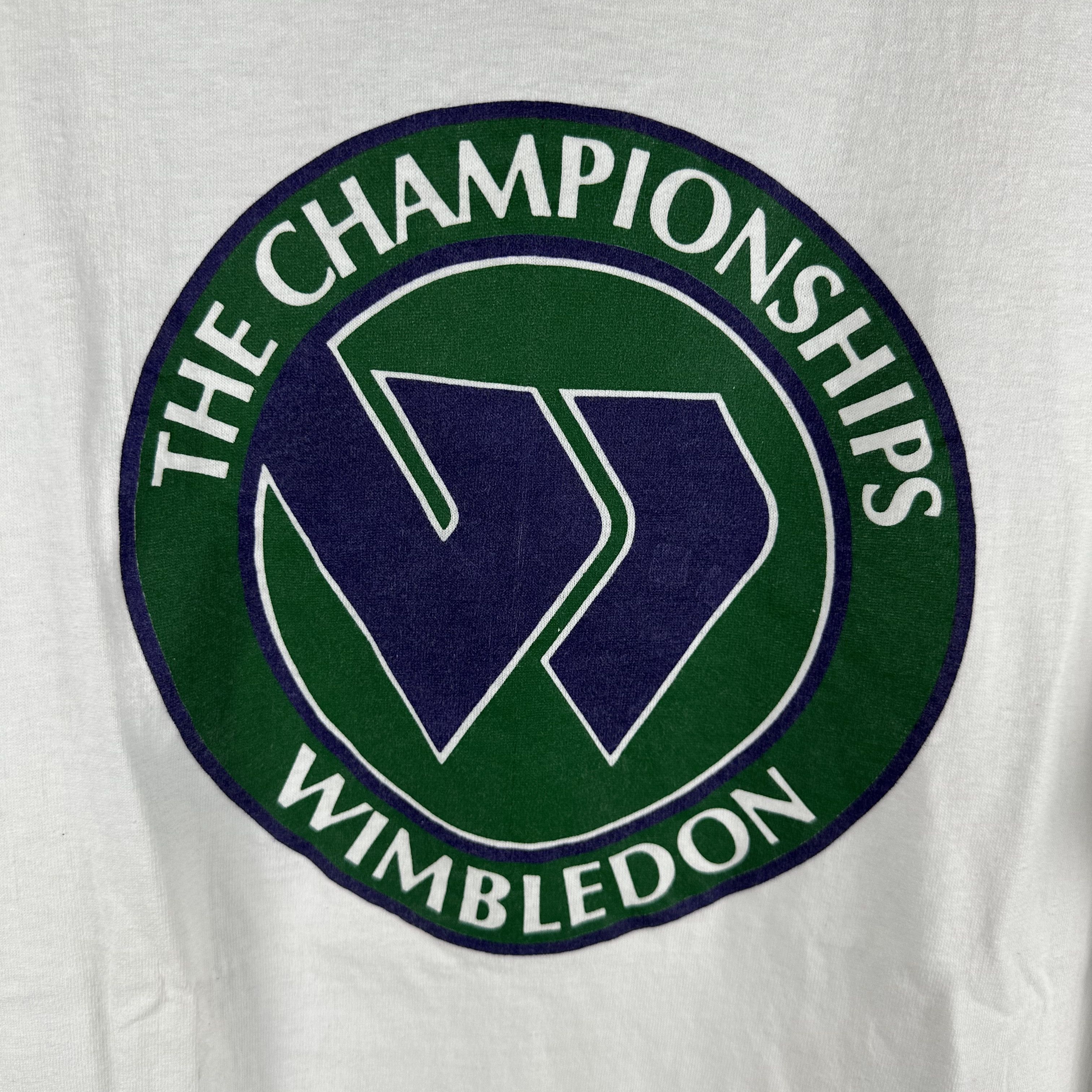 Vintage Vintage 90s Wimbledon Tennis Championship Logo T-Shirt Size US XL / EU 56 / 4 - 2 Thumbnail