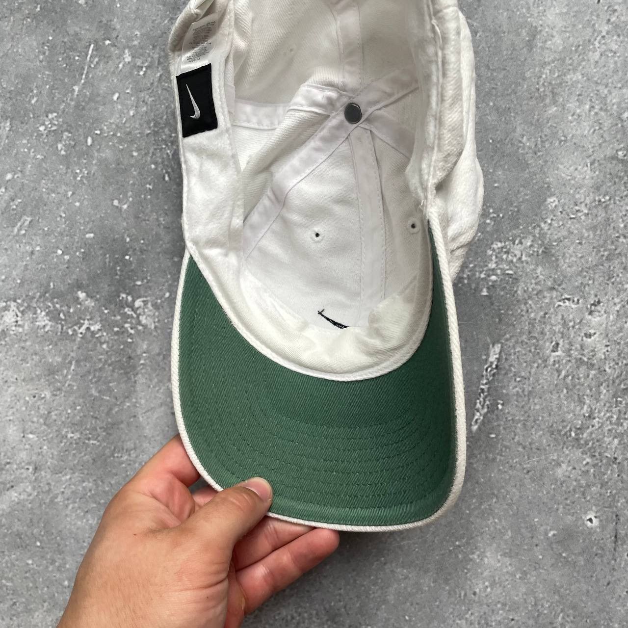 Nike × Vintage Vintage 2000s Nike Baseball Cap White OS Size ONE SIZE - 12 Thumbnail