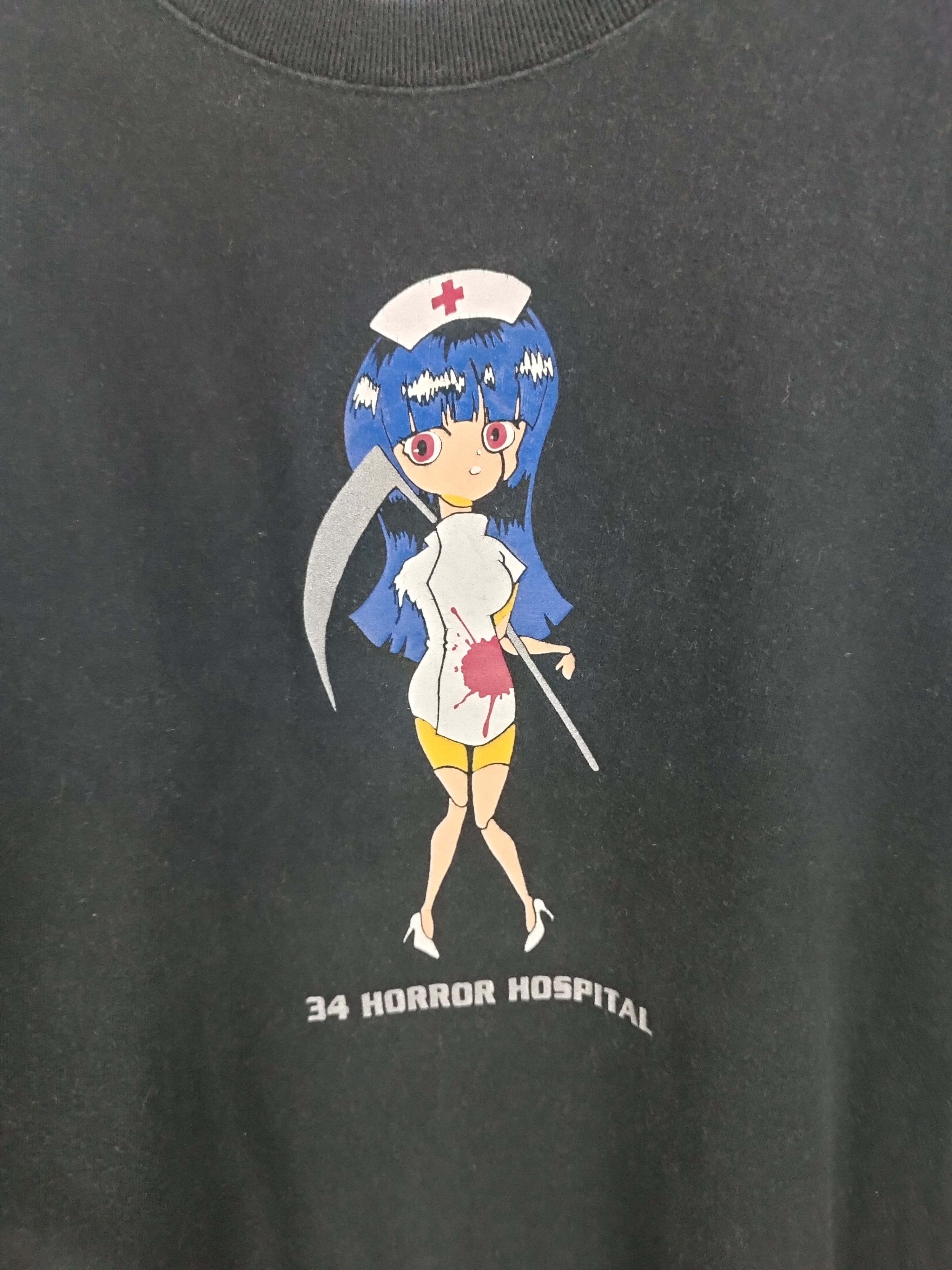 Anime VINTAGE Y2K 34 HORROR HOSPITAL ANIME GAMES JAPANESE STYLE Ts Size US L / EU 52-54 / 3 - 9 Thumbnail