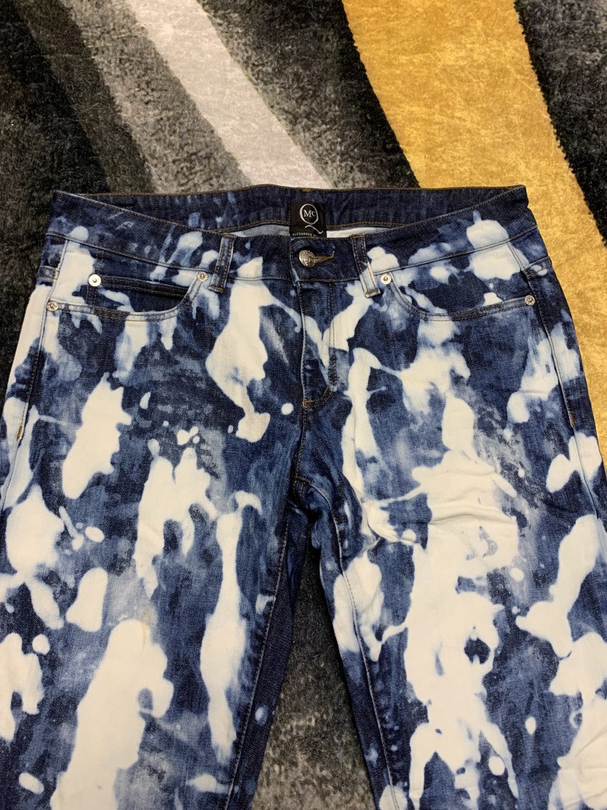 Alexander McQueen Alexander McQueen Jeans Acid Wash Size ONE SIZE - 4 Thumbnail