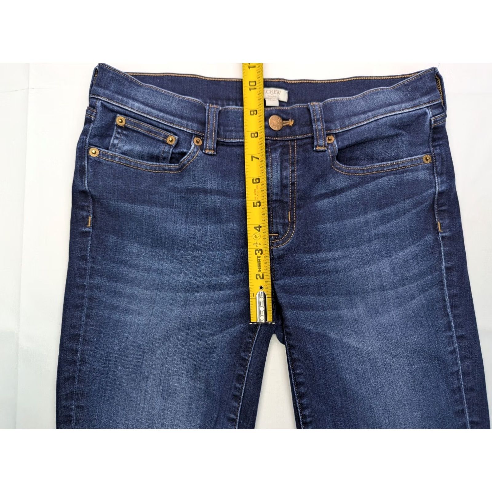 J.Crew J.CREW Stretch Skinny Jeans Women 28 Blue E7294 Skinny Modern 5-Pocket Denim Woman Jeans M/L - 28x29.5 / 27x30 tag adjustable size XX Size 28" / US 6 / IT 42 - 4 Thumbnail