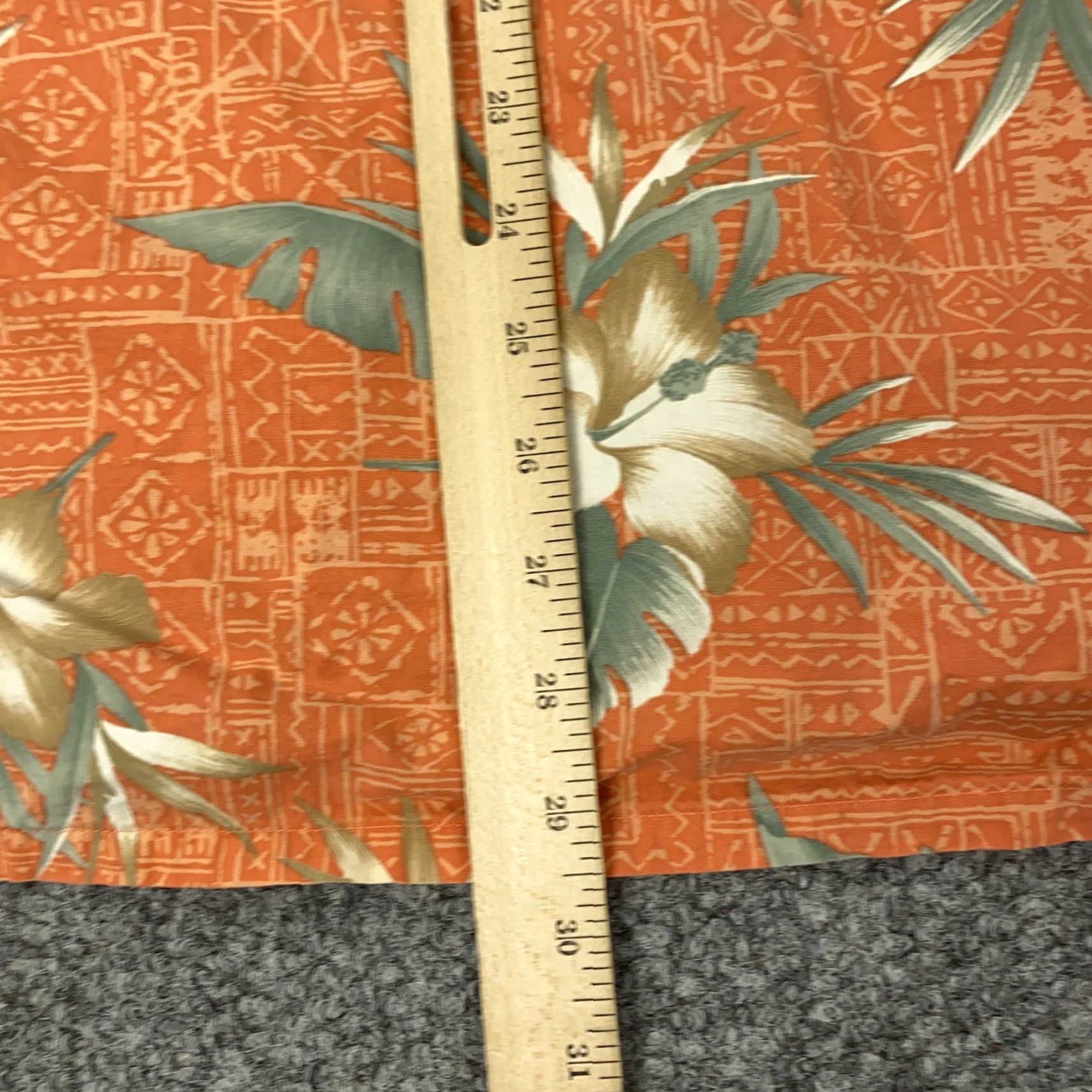 Pierre Cardin Pierre Cardin Hawaiian Shirt Mens XL Orange Floral Button Up Camp Tropical Casual Size US XL / EU 56 / 4 - 6 Thumbnail