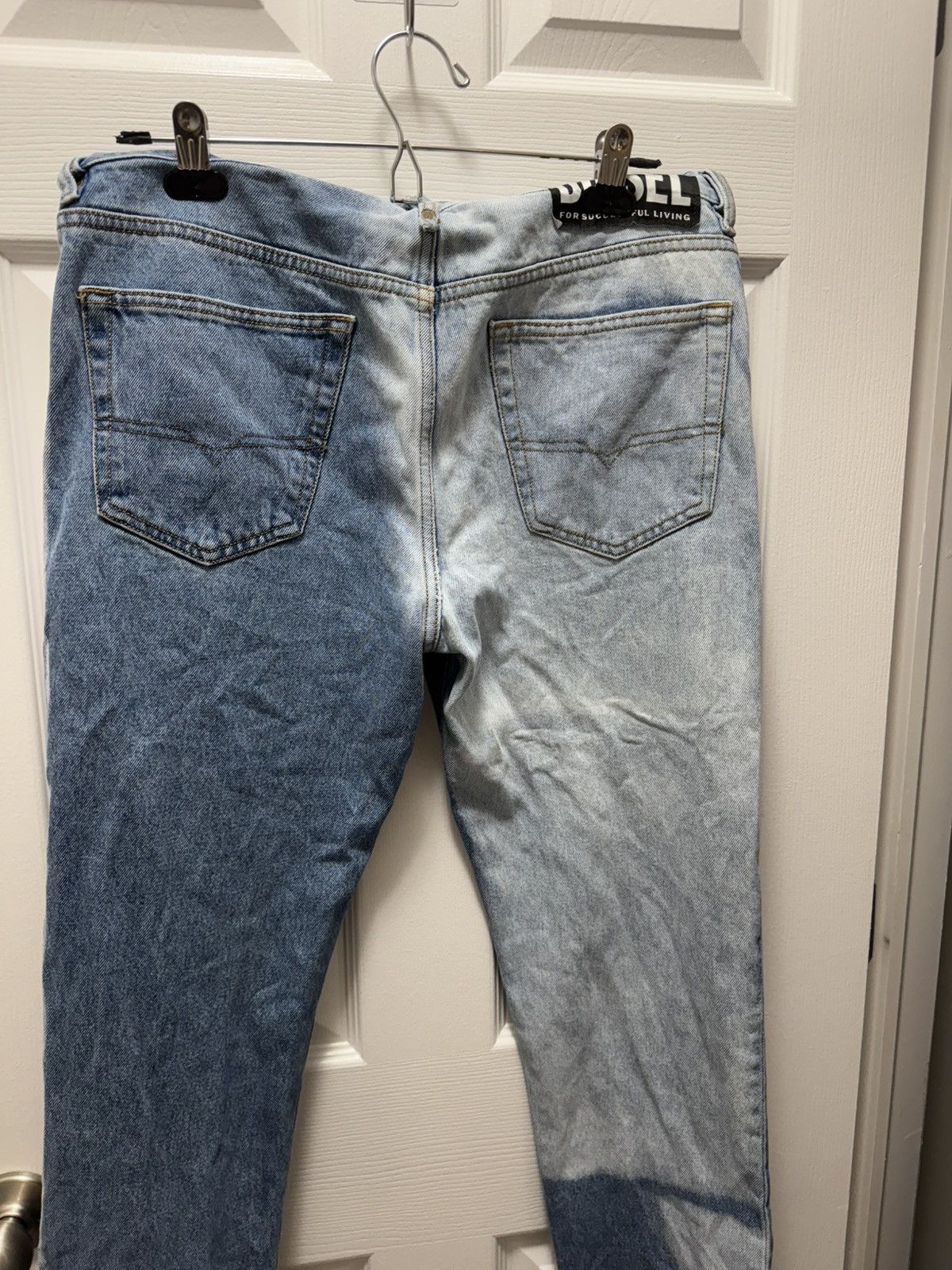 Diesel Diesel Jeans Mharky Slim Skinny Bleached Custom Split Denim Size US 32 / EU 48 - 6 Thumbnail