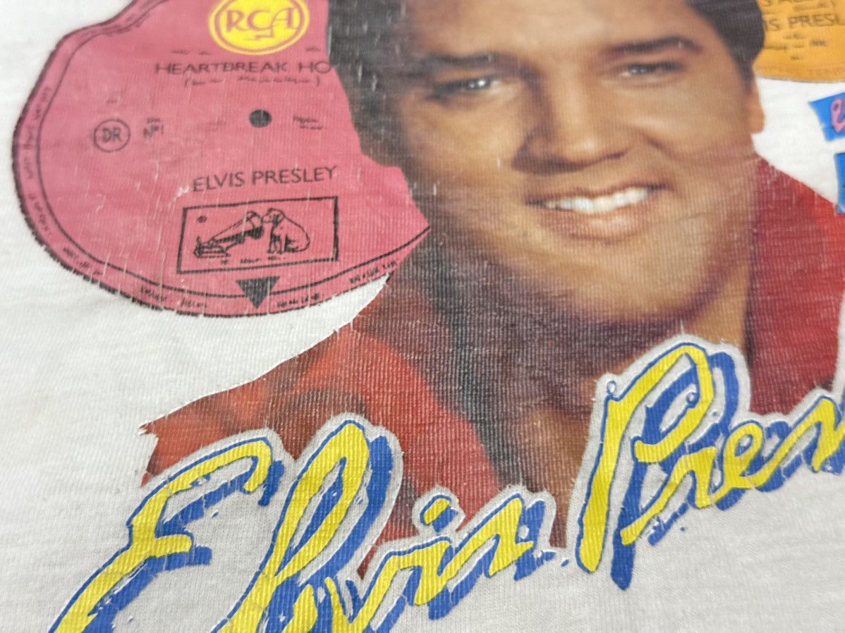 Vintage Well used Vintage 80s Elvis Presley Iron-On T-Shirt Size US M / EU 48-50 / 2 - 4 Thumbnail