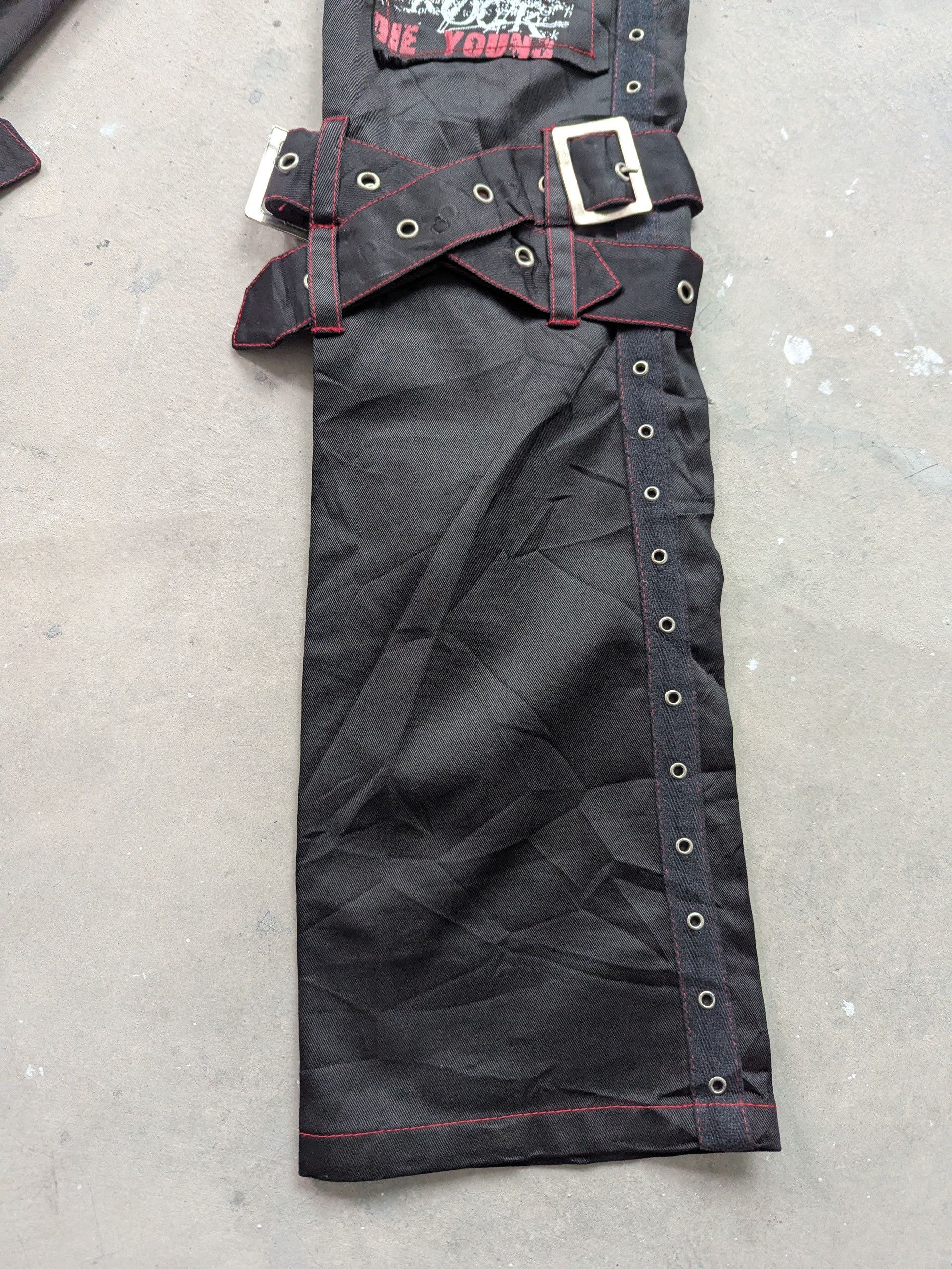 14th Addiction × Seditionaries Vintage Bondage Pants Gothic Lolita Punk LGB If Six Was nine Size 29" - 5 Thumbnail