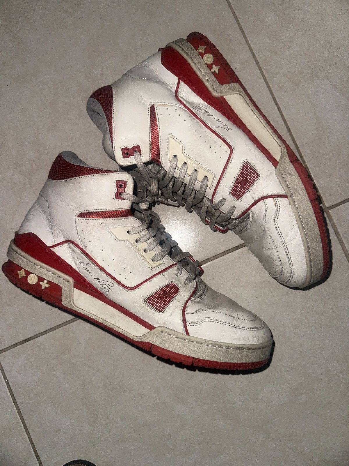 Louis Vuitton white trainer