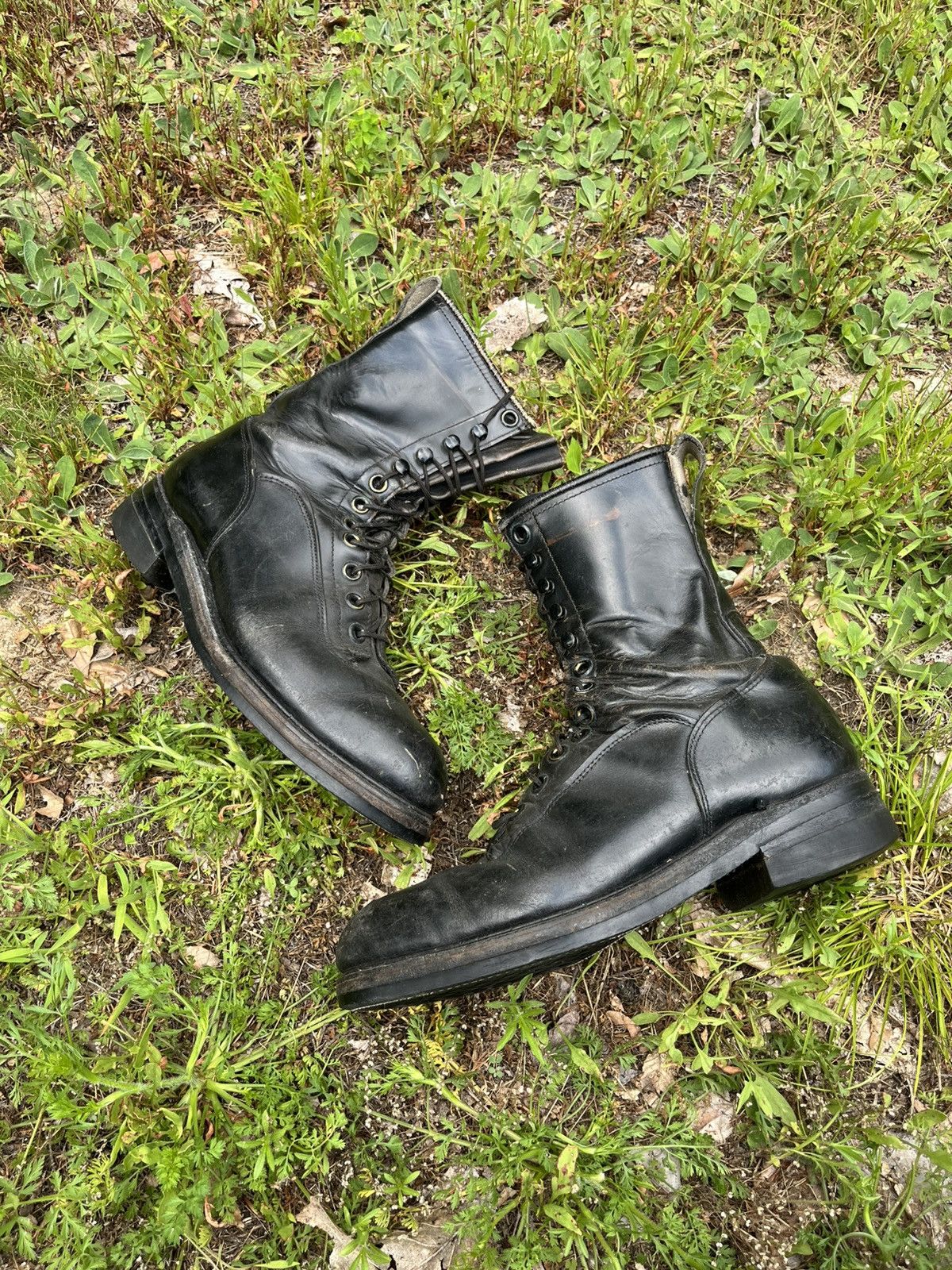 Vintage Vintage 70s Vietnam Grunge Punk Black Leather 
