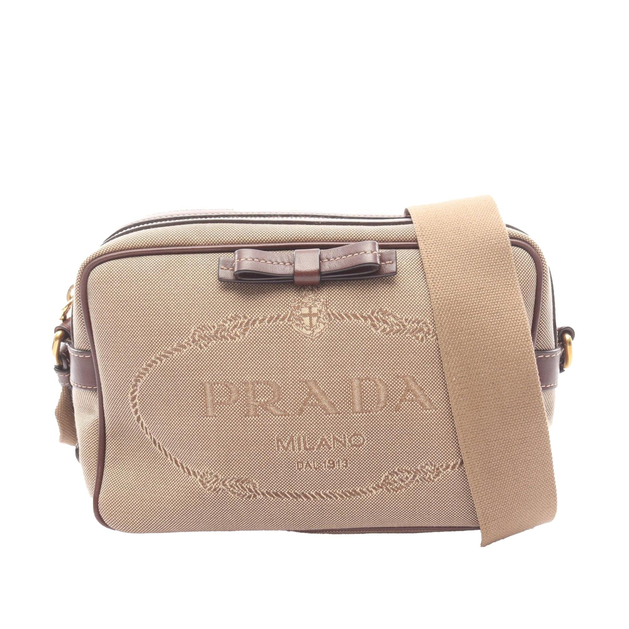 Prada Jacquard Canvas Canapa Logo Crossbody Size ONE SIZE - 1 Thumbnail