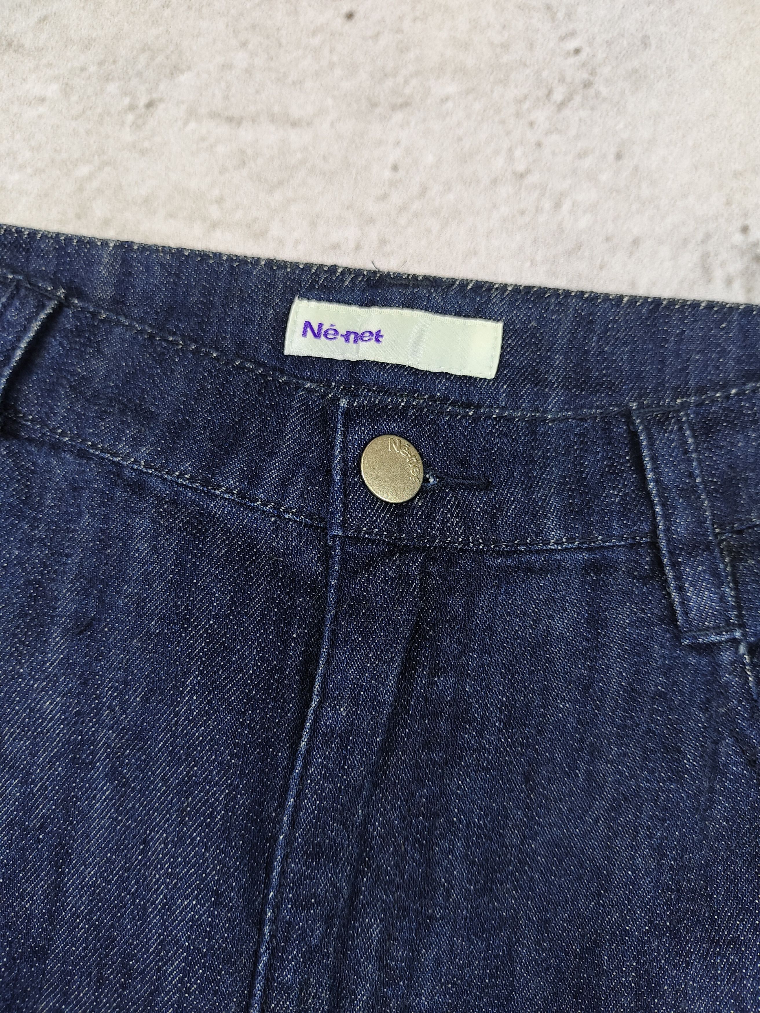 Ne-Net 00s Ne-Net🇯🇵 By Issey Co Buttons Drop Crotch Denim Short Size 32" / US 10 / IT 46 - 9 Thumbnail