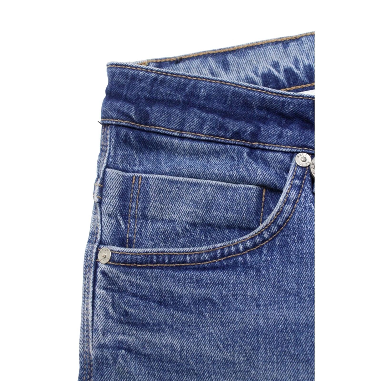 Vintage NEUW Lou Slim Jeans Men's W31/L34 Whiskers Button Fly Fade Blue Denim Jeans Slim Size US 31 - 6 Thumbnail