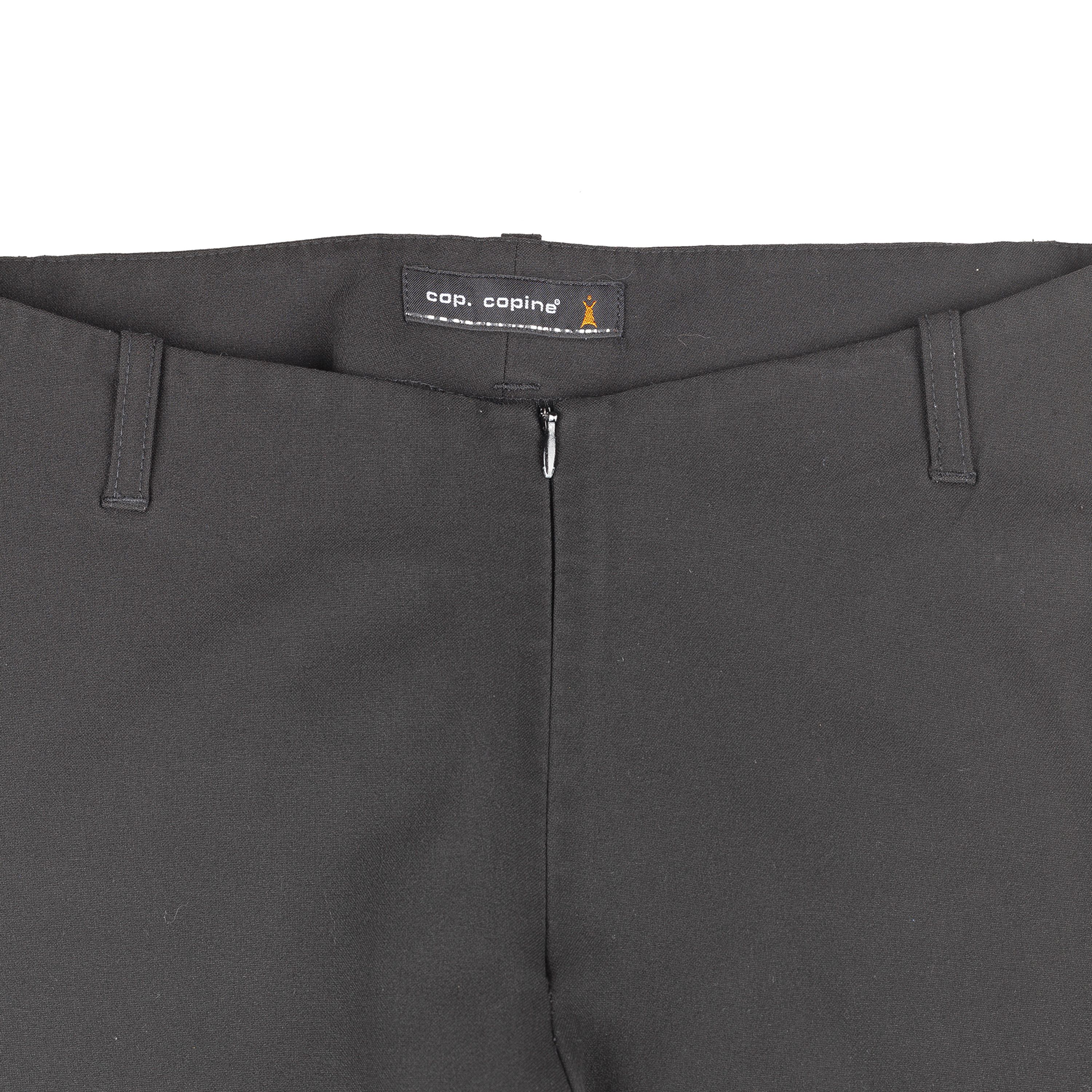 Cop Copine Cop Copine Vintage Black Zipper Pants (M) Size 28" / US 6 / IT 42 - 2 Thumbnail