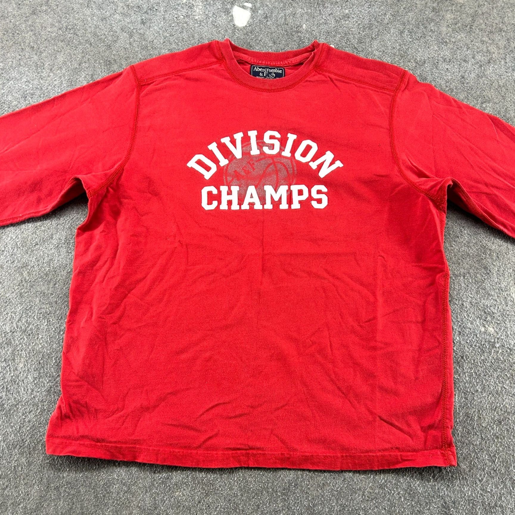 Abercrombie & Fitch VINTAGE Abercrombie & Fitch Shirt Mens XL Red Long Sleeve Crew Neck 90s Size US XL / EU 56 / 4 - 3 Thumbnail