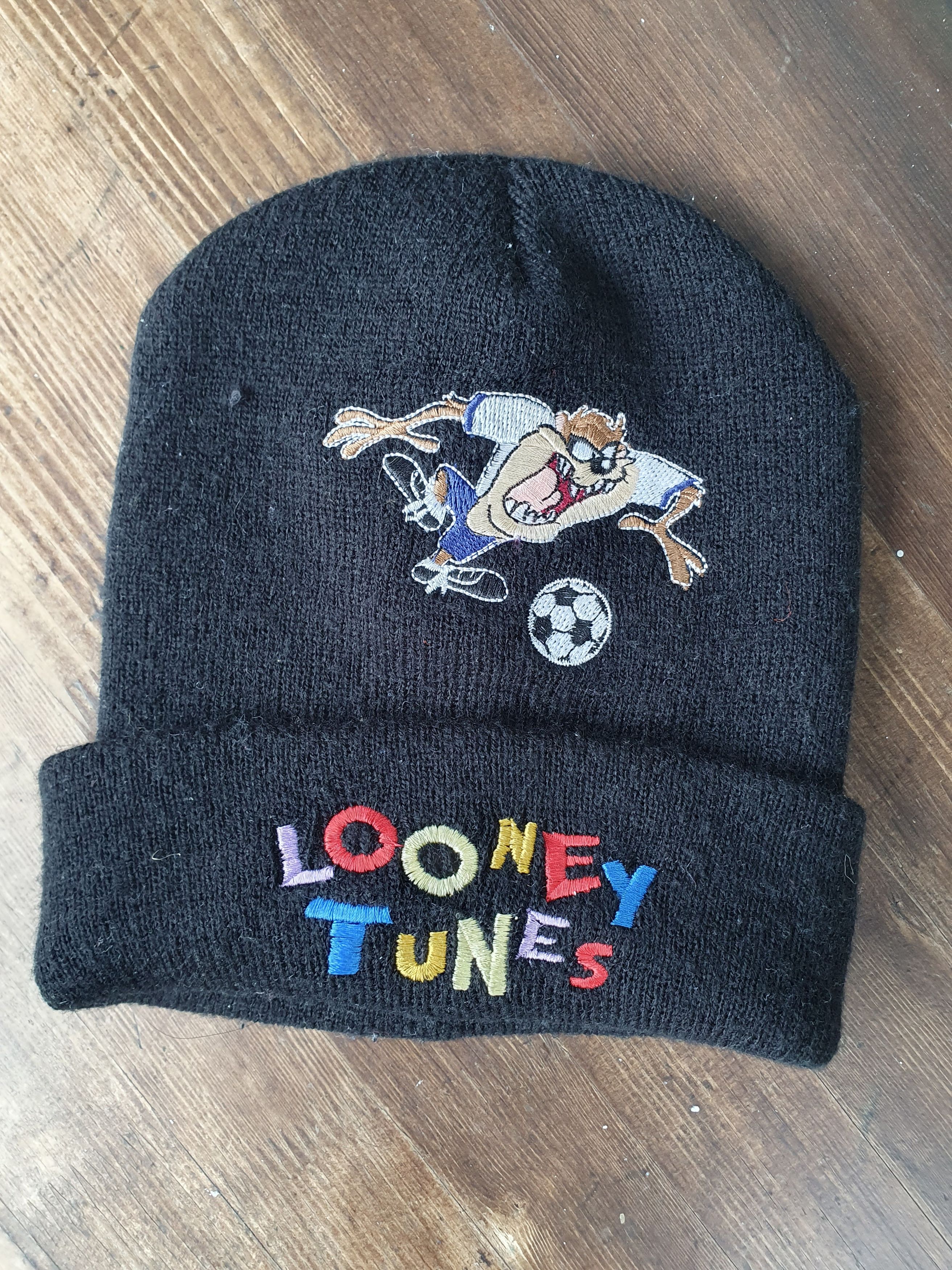 Vintage × Warner Bros Looney Tunes Warner Bros Taz Tazmanian Devil Vtg 1997 Beanie Size ONE SIZE - 4 Thumbnail