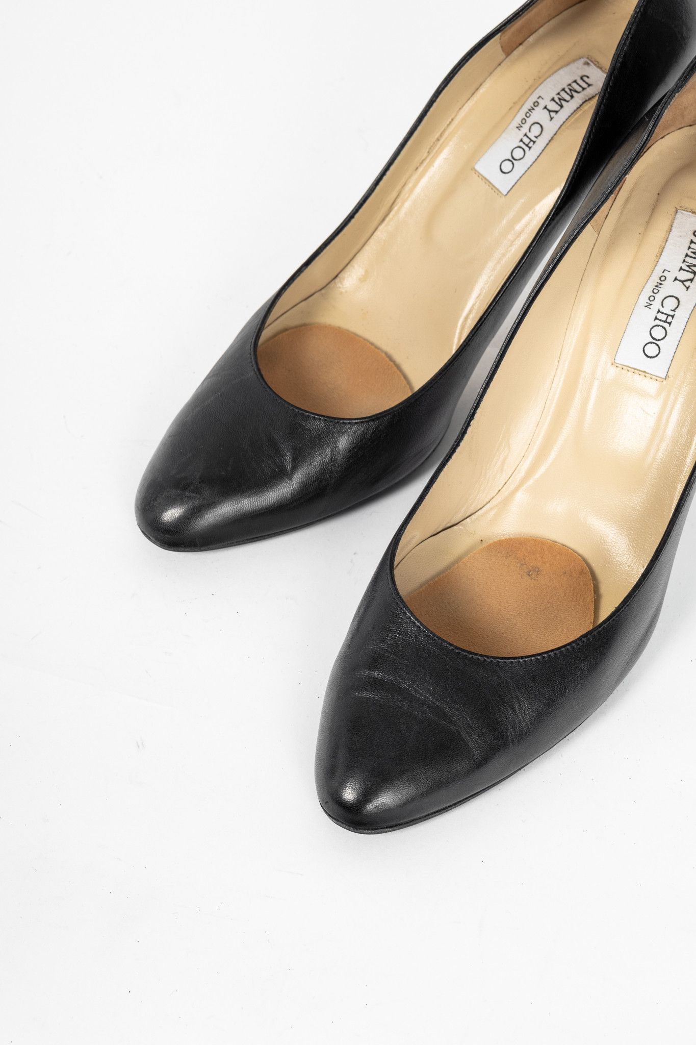 Jimmy Choo Jimmy Choo Gilbert Black Leather Stiletto Pumps Size US 10.5 / IT 40.5 - 6 Thumbnail