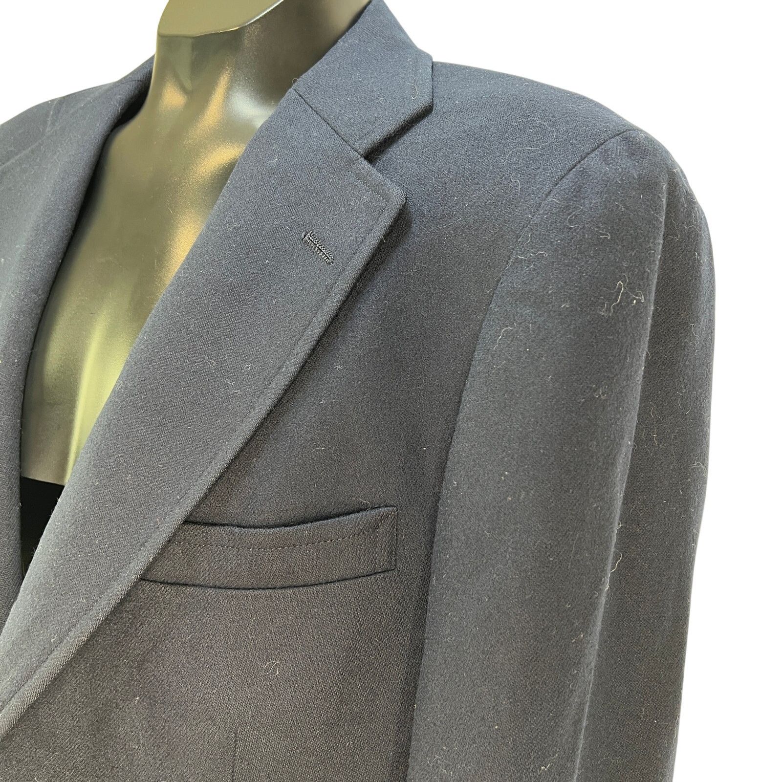 Ralph Lauren × Vintage Vintage Chaps Ralph Lauren Wool Navy Blazer Size 42R - 2 Thumbnail