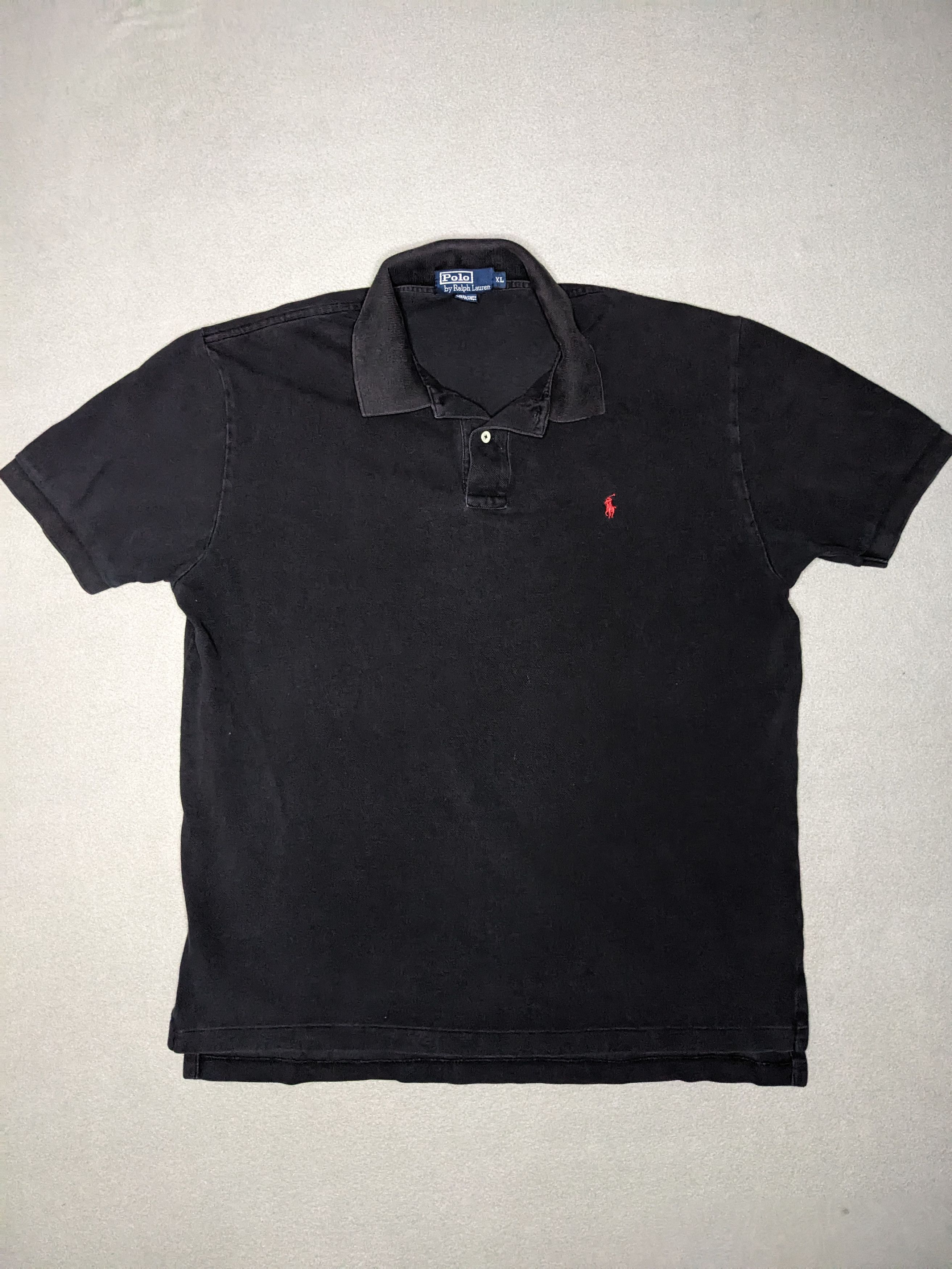 Polo Ralph Lauren VTG 90s Polo Ralph Lauren Shirt XL Small Pony Black Made USA Size US XL / EU 56 / 4 - 1 Thumbnail