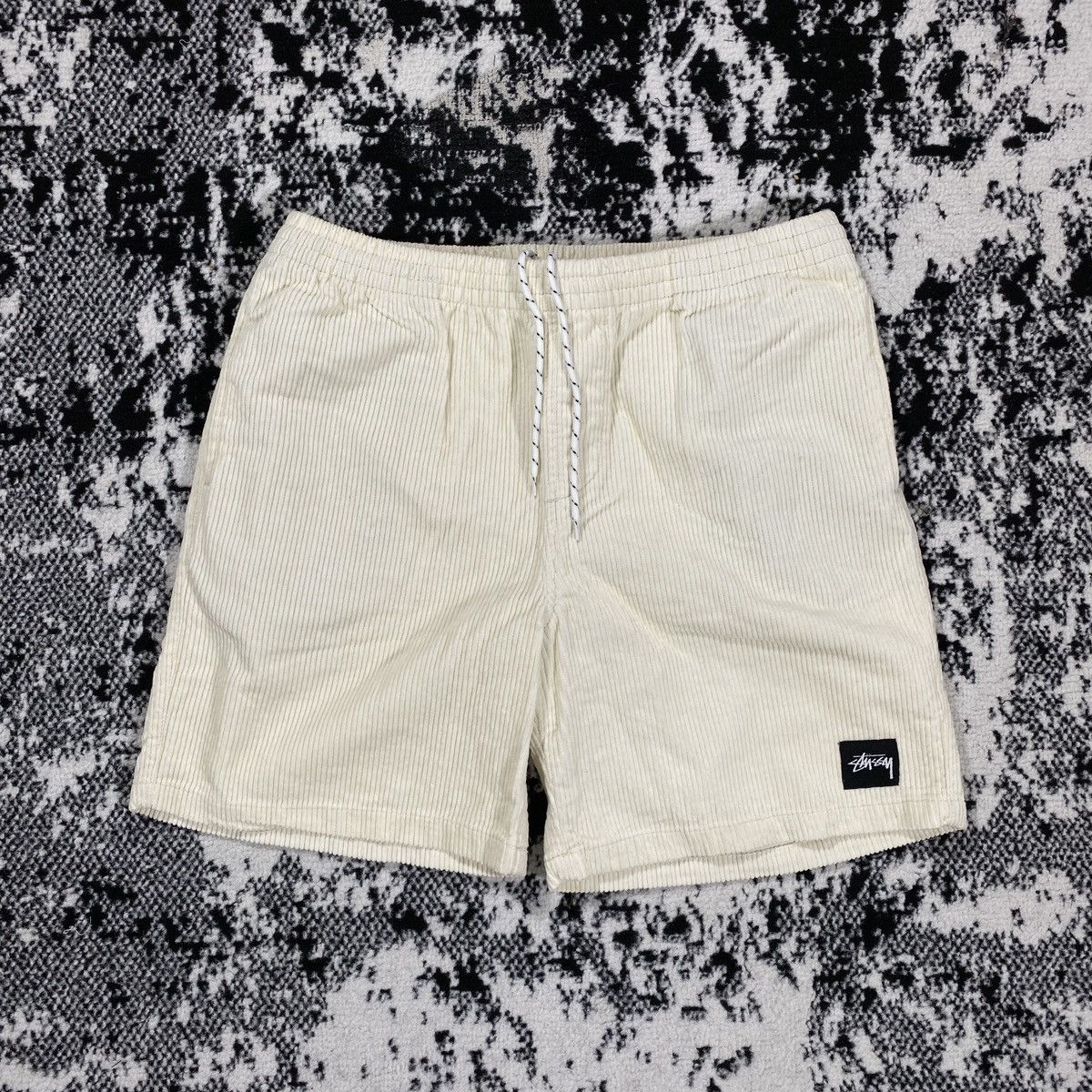 image of Stussy Corduroy Shorts Off White - 36, Men's