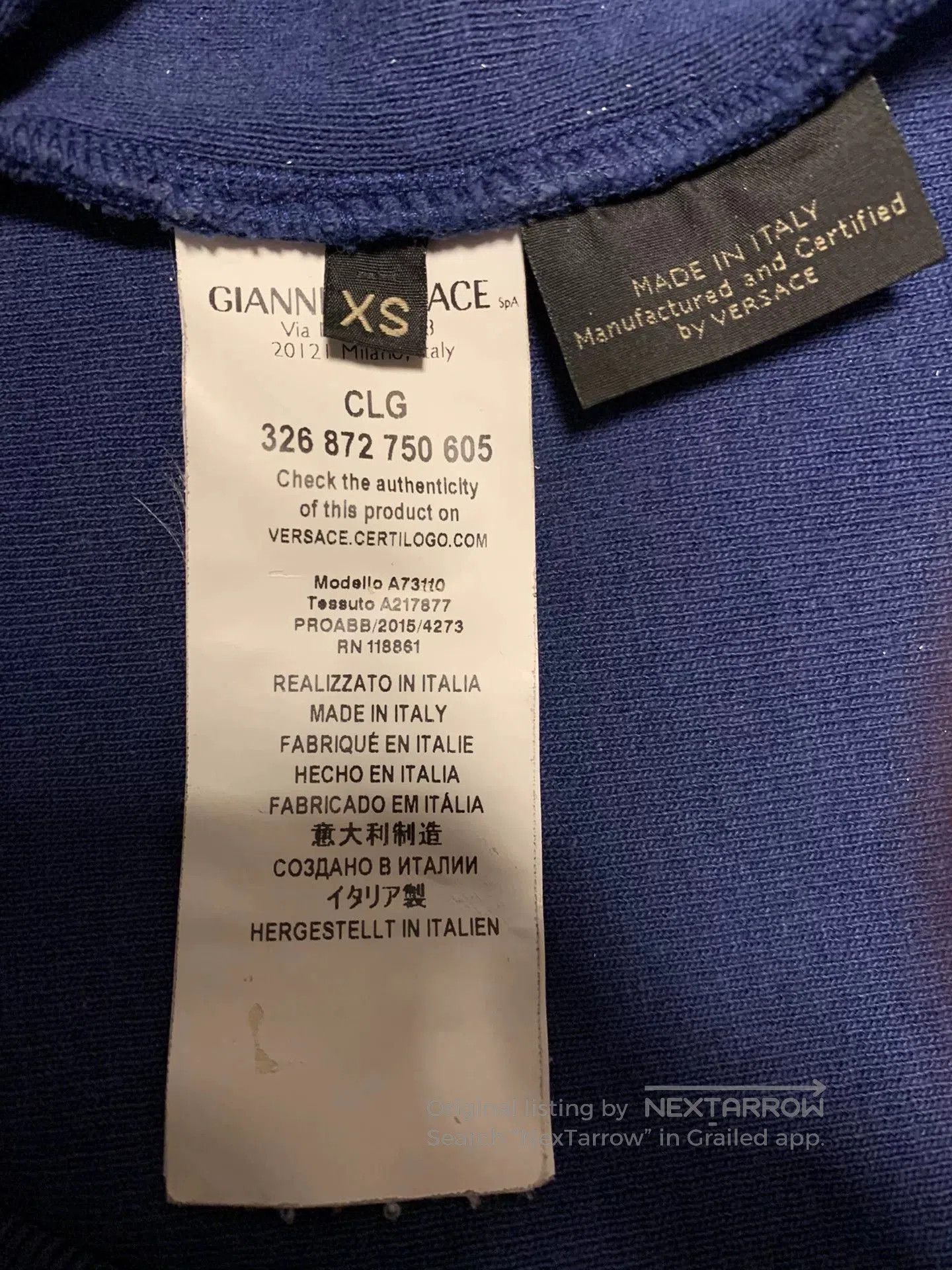 Japanese Brand Versace Men's Sweatshirt. Size US XS / EU 42 / 0 - 7 Thumbnail