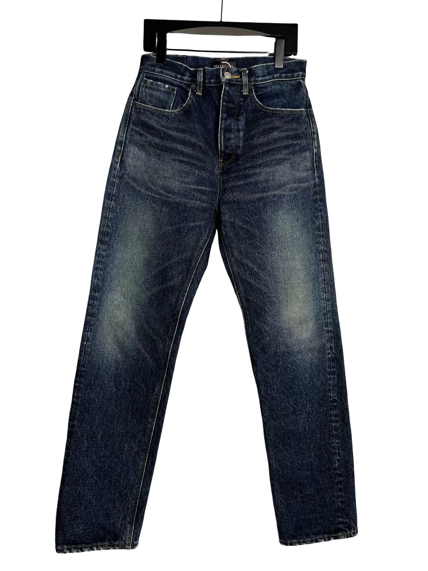 Balenciaga Balenciaga Garde-Robe Dark Wash Denim Jeans 30 Size US 30 / EU 46 - 1 Thumbnail