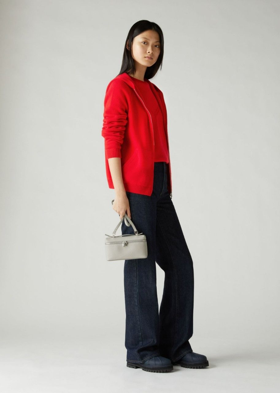 Loro Piana o1srvl11e0524 Hoodie in Red Size S / US 4 / IT 40 - 4 Thumbnail
