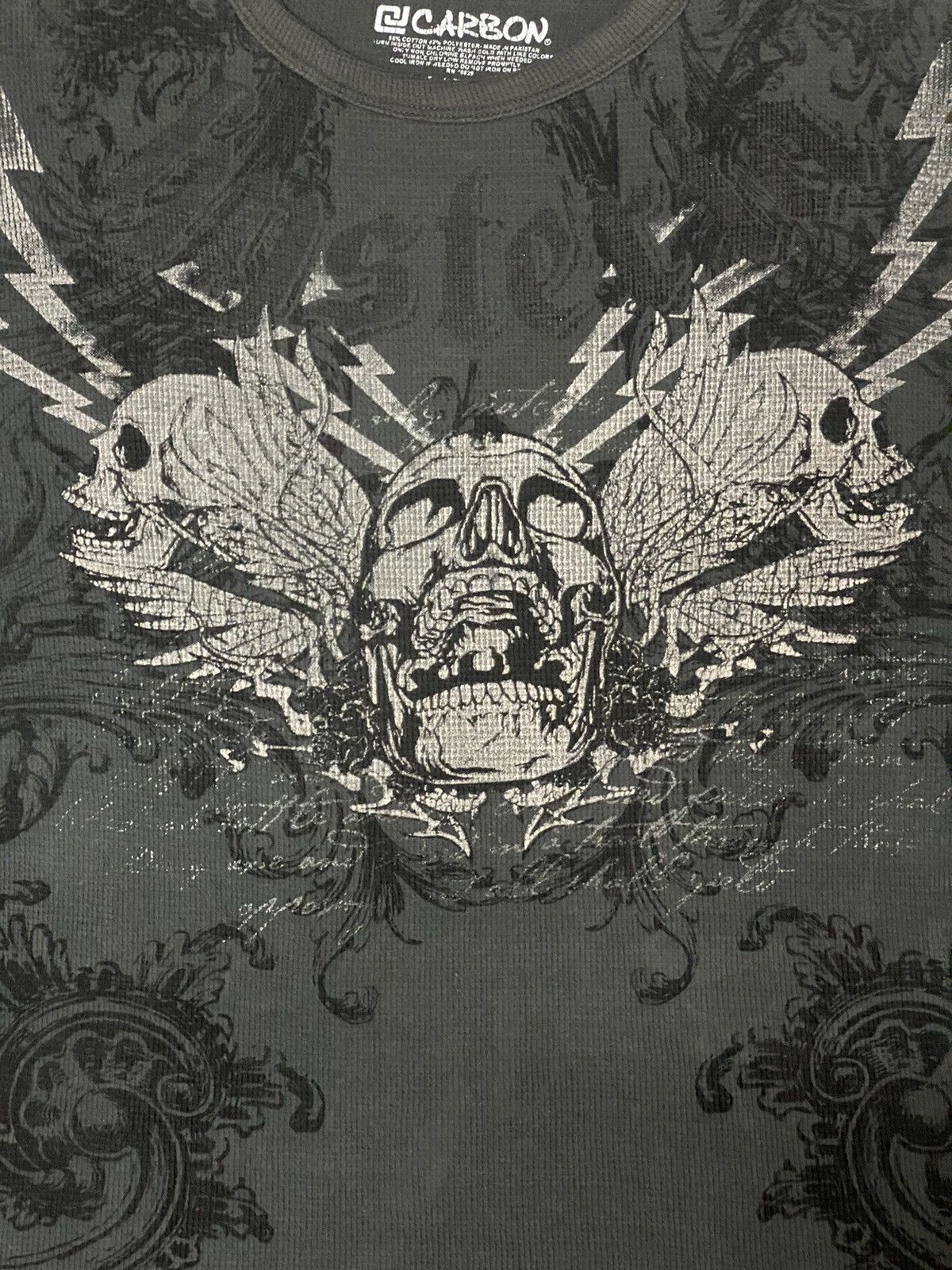 Affliction × Hysteric Glamour × If Six Was Nine Carbon Japan Art of Trio Skulls Scream Out For Sinners Size US L / EU 52-54 / 3 - 6 Thumbnail