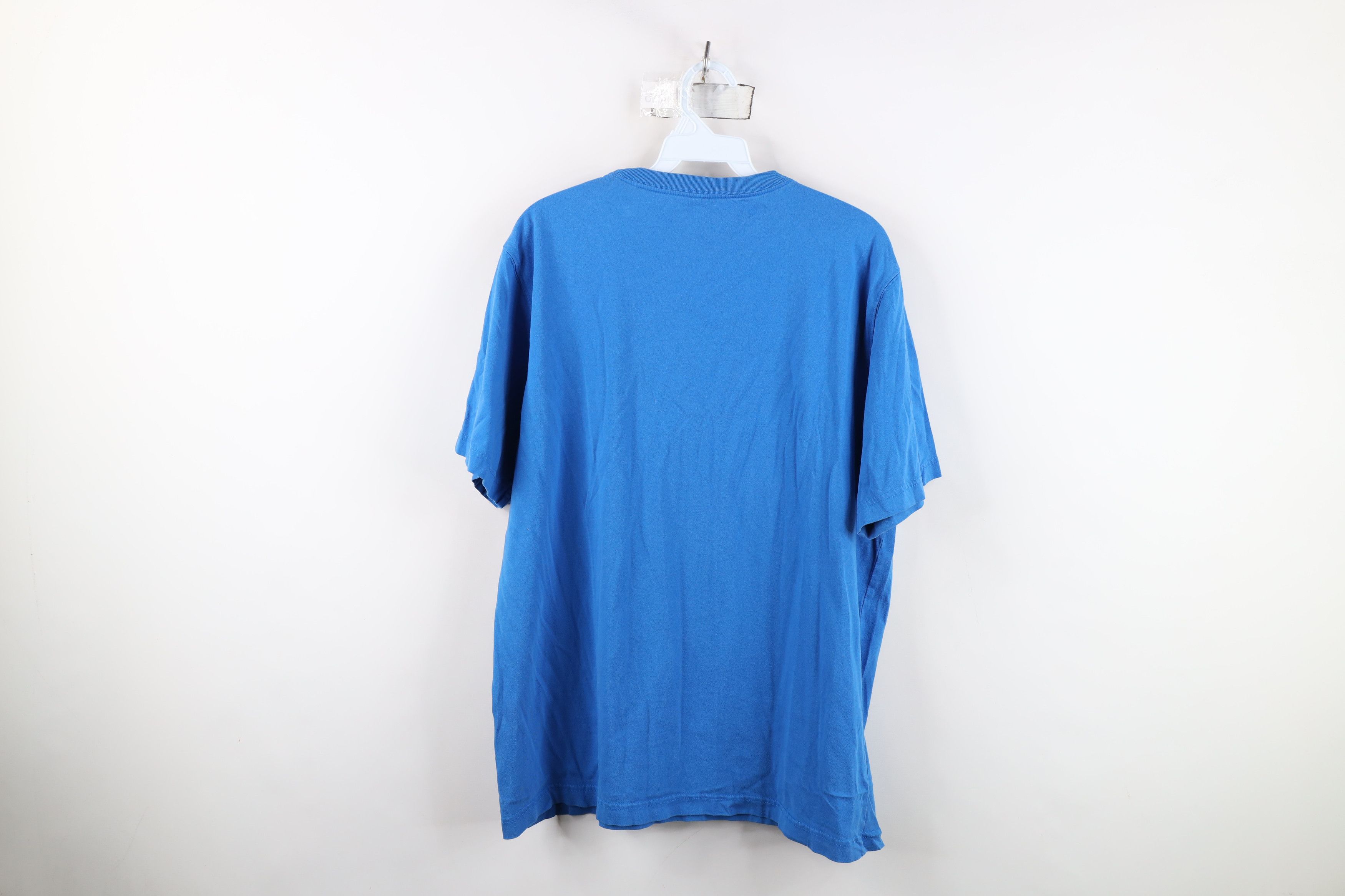 Lands' End Vintage Y2K Lands End Blank Short Sleeve T-Shirt Blue Cotton Size US L / EU 52-54 / 3 - 11 Thumbnail